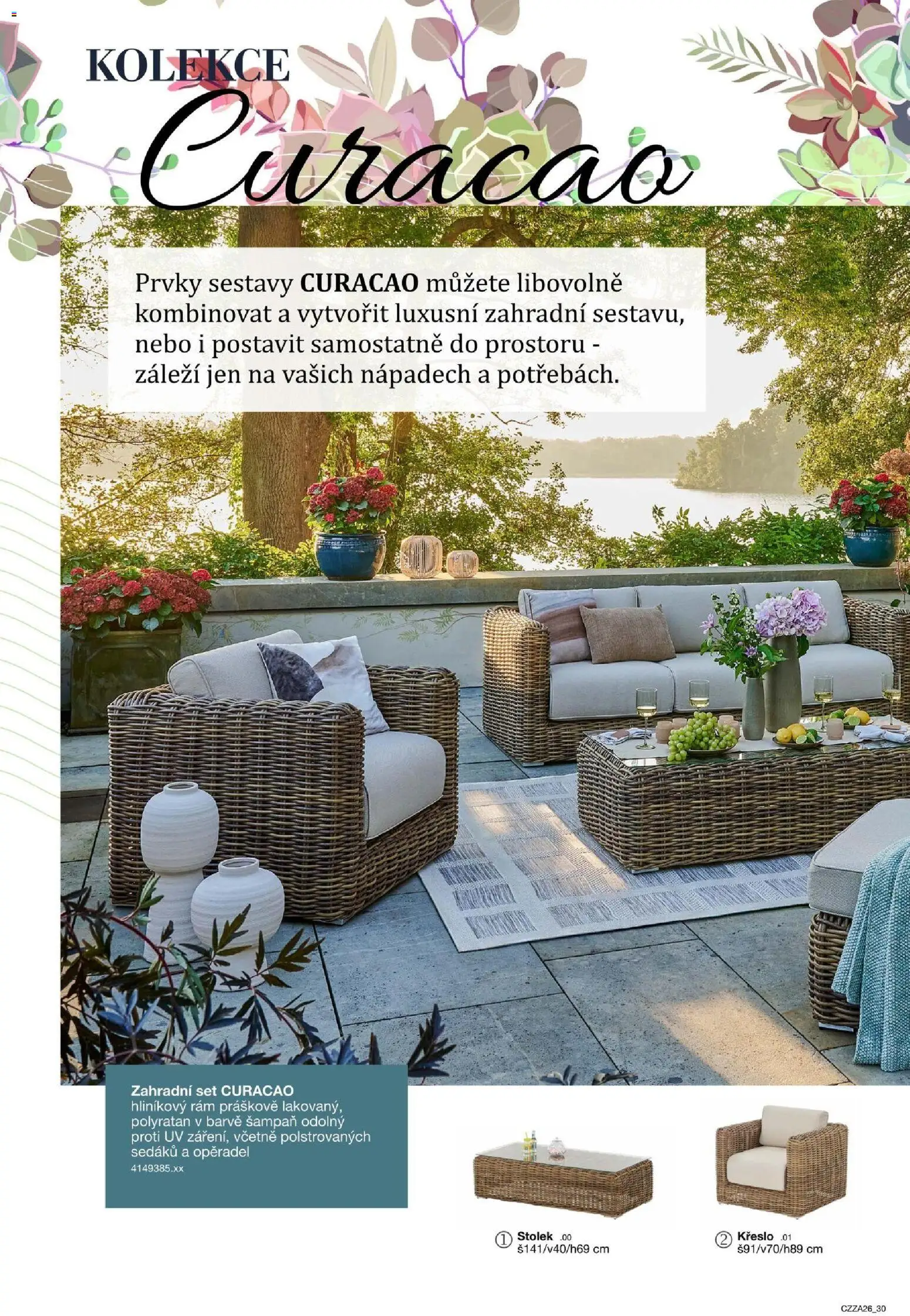 Sconto nábytek katalog - Zahradní speciál od 01.01.2026 | Strana: 30 | Produkty: Křeslo, Stolek