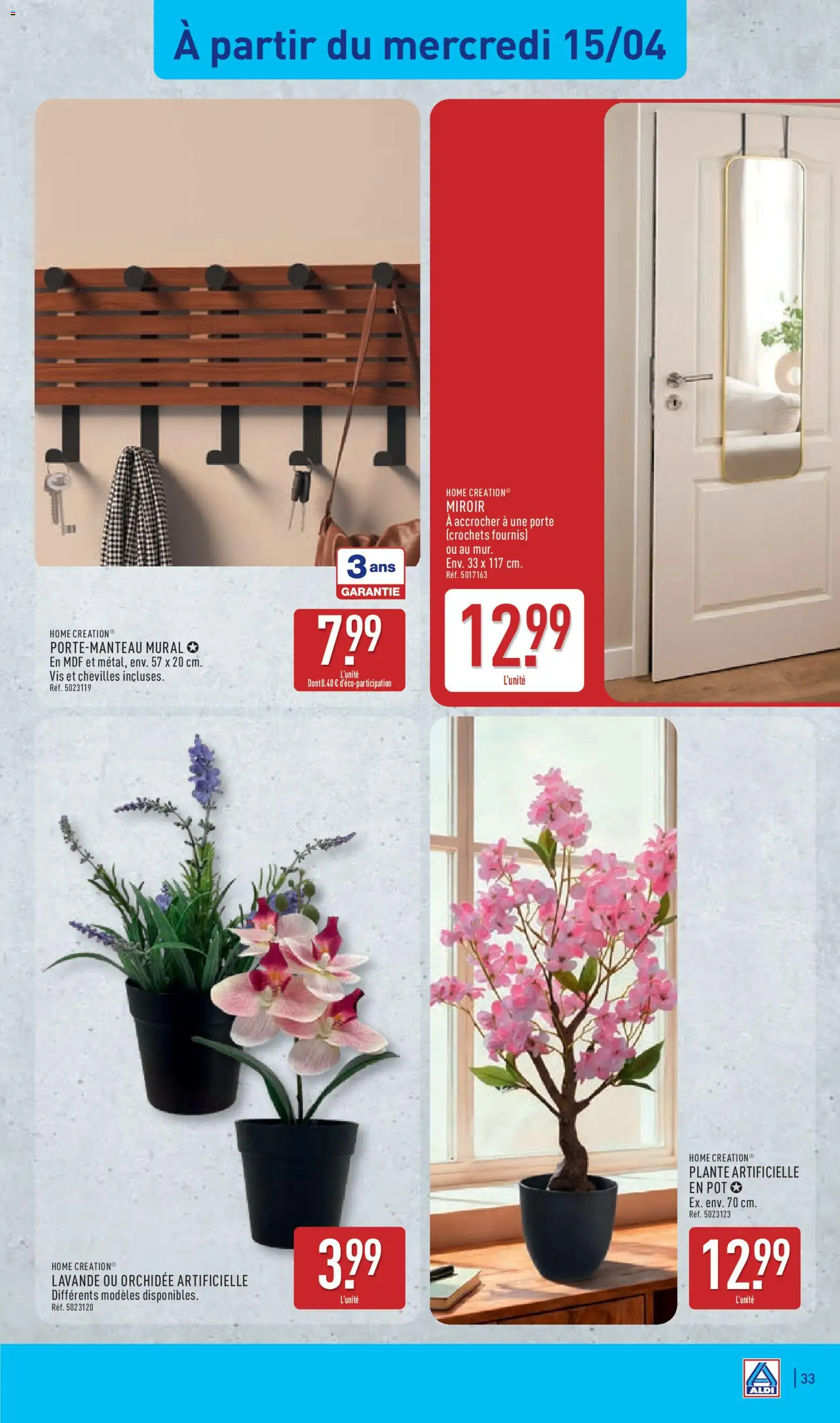 {H1} | Page: 35 | Produits: Lavande, Porte, Plante artificielle, Orchidée
