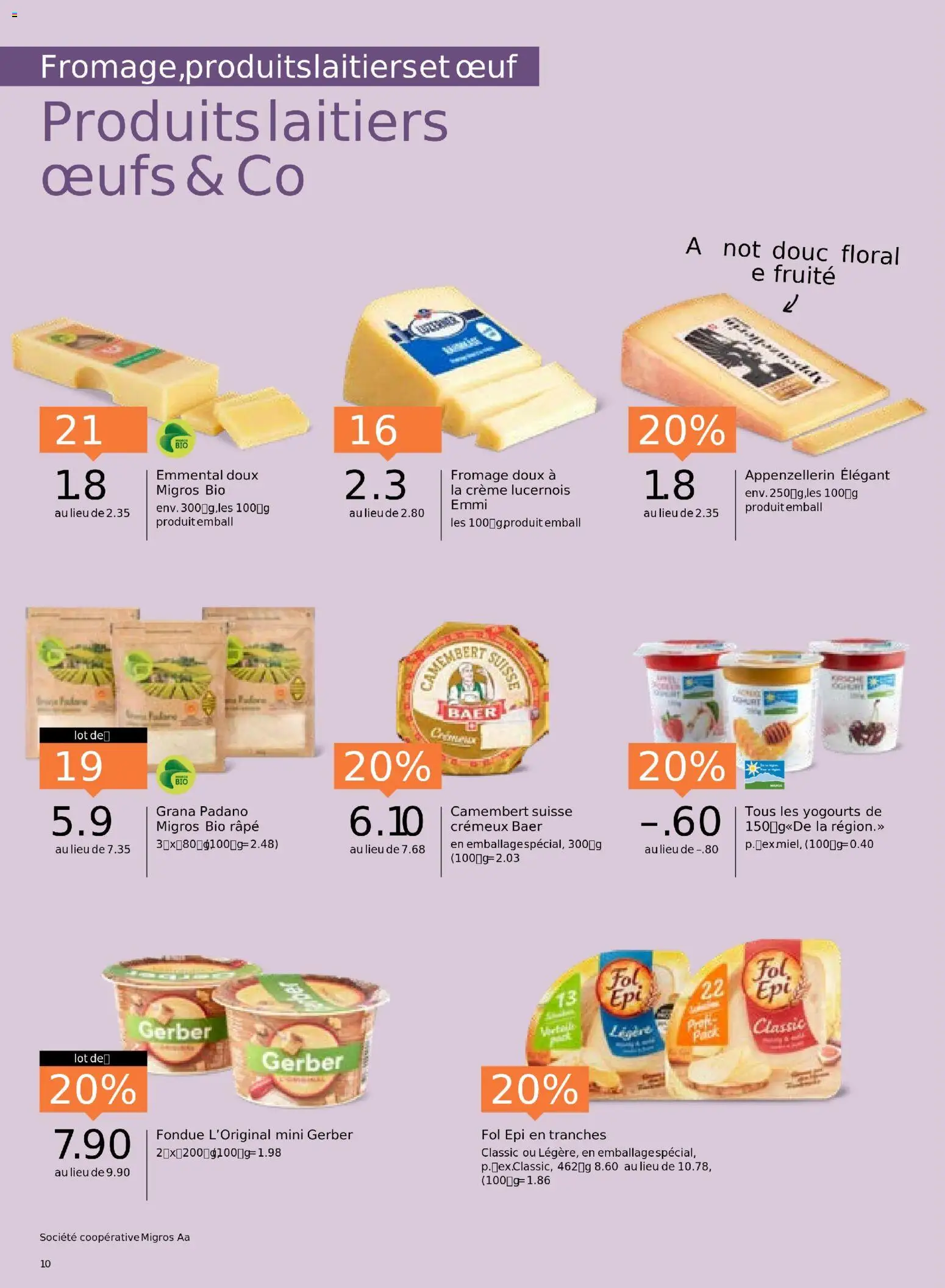 Migros Aktionen FR – gültig ab 11.11.2025 | Seite: 10 | Produkte: Fondue, Creme