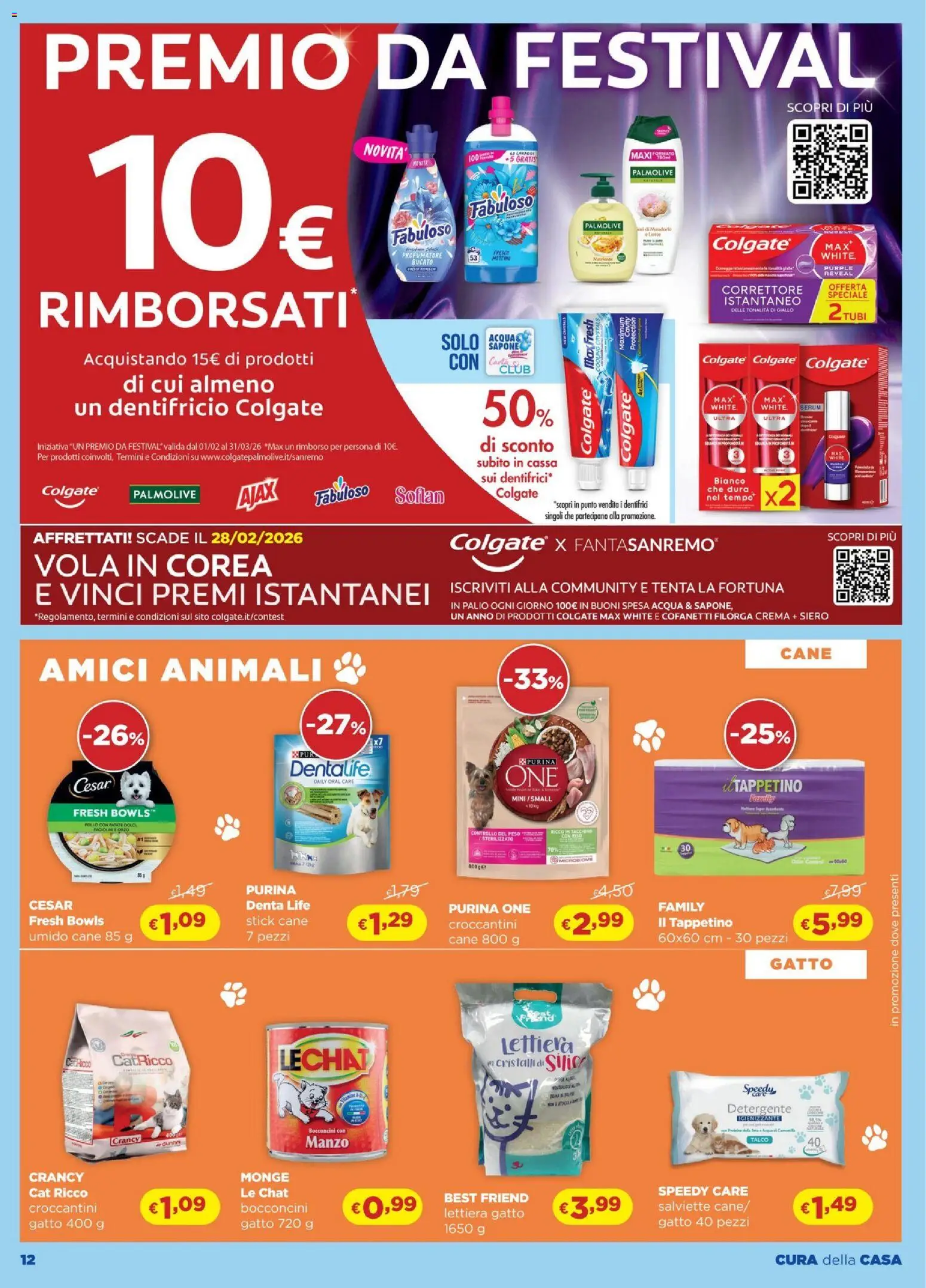 Volantino Acqua e Sapone del 26.02.2026 | Pagina: 12 | Prodotti: Crema, Tacchino, Fagiolini, Correttore