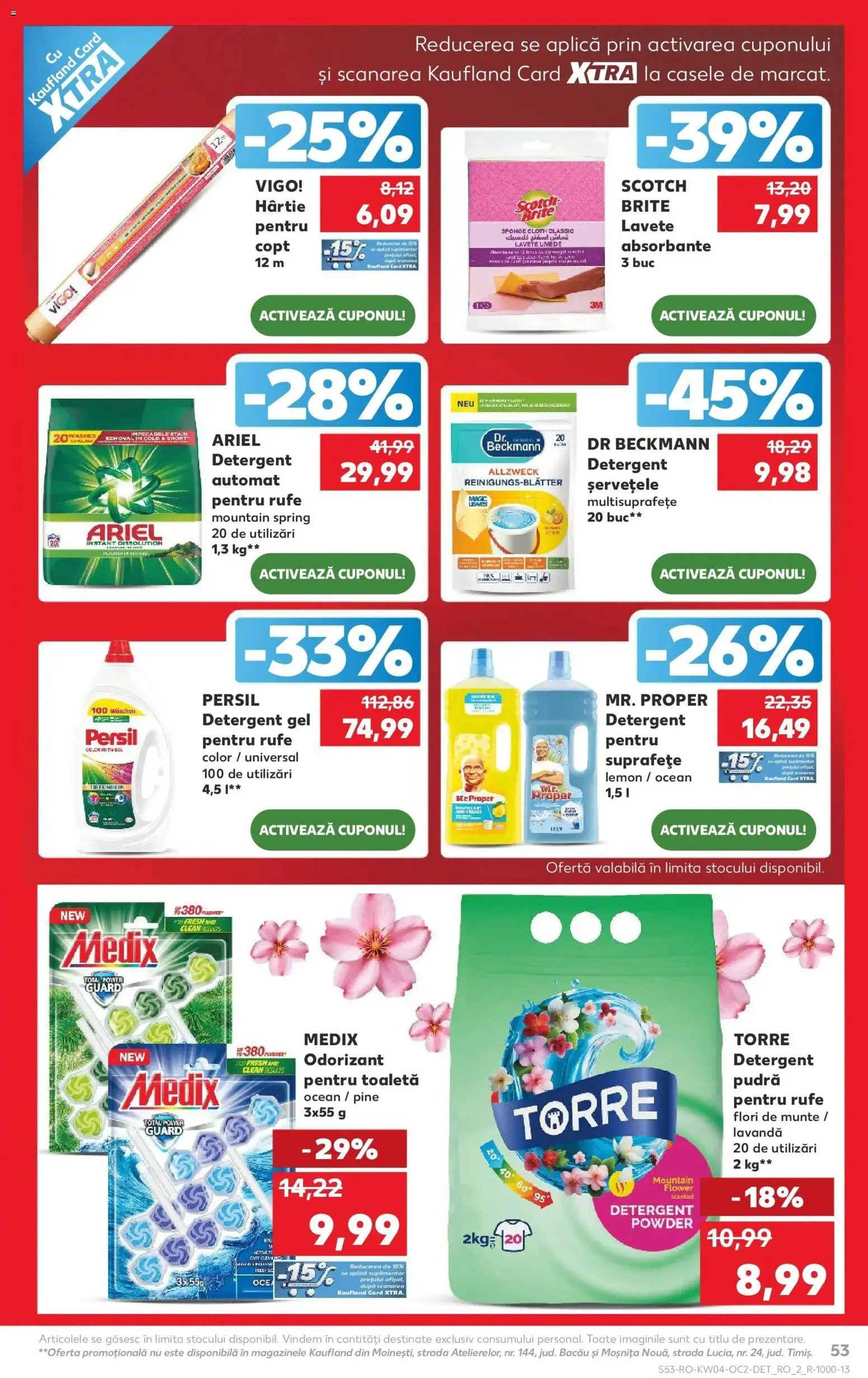 Noul catalog Kaufland – valabil de la 21.01.2026 | Pagină: 53 | Produse: Kedi Ödül Oyuncakları, Pudră, Lavete, Absorbante