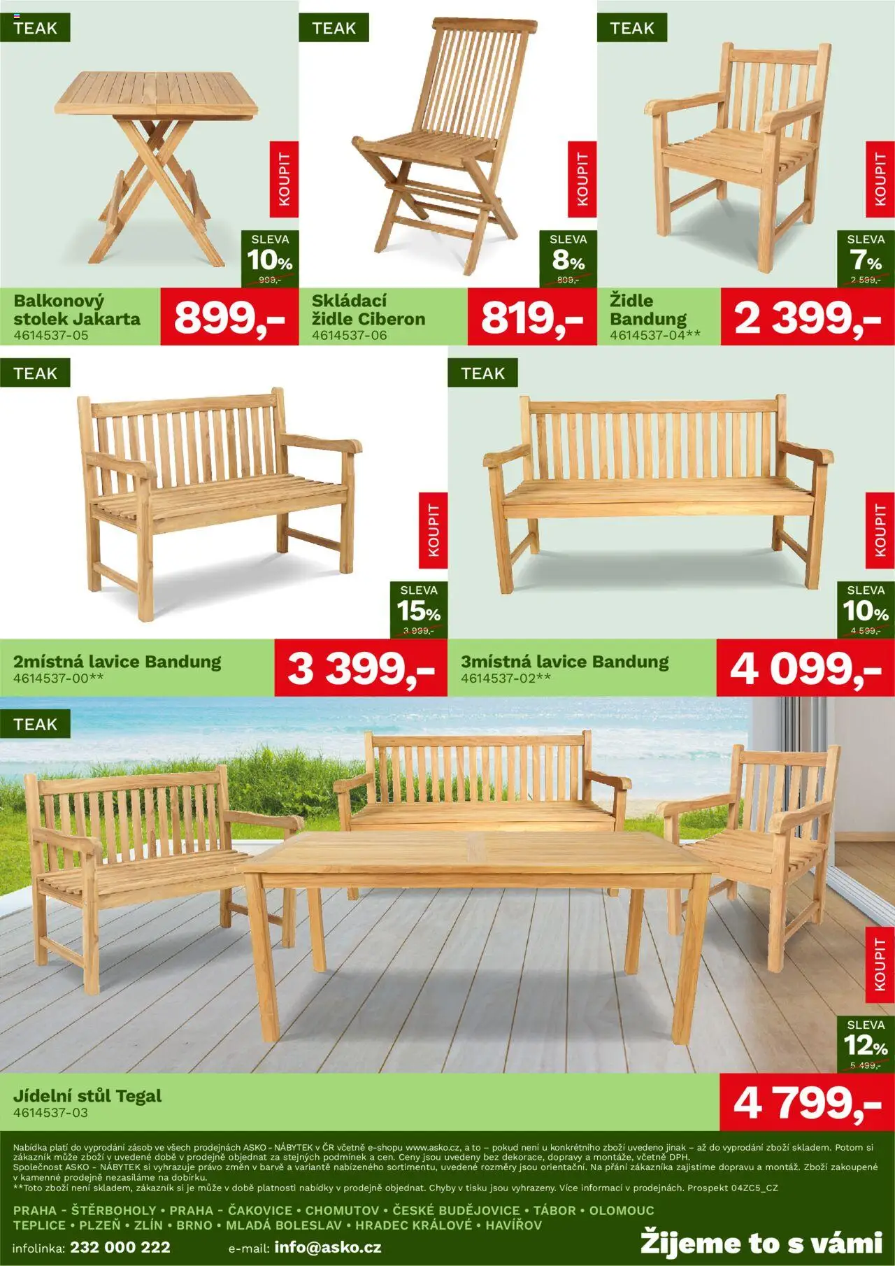 ASKO nábytek leták - Zahradní nábytek 2025 od 19.06.2025 | Strana: 11 | Produkty: Nábytek, Stolek, Stůl, Lavice