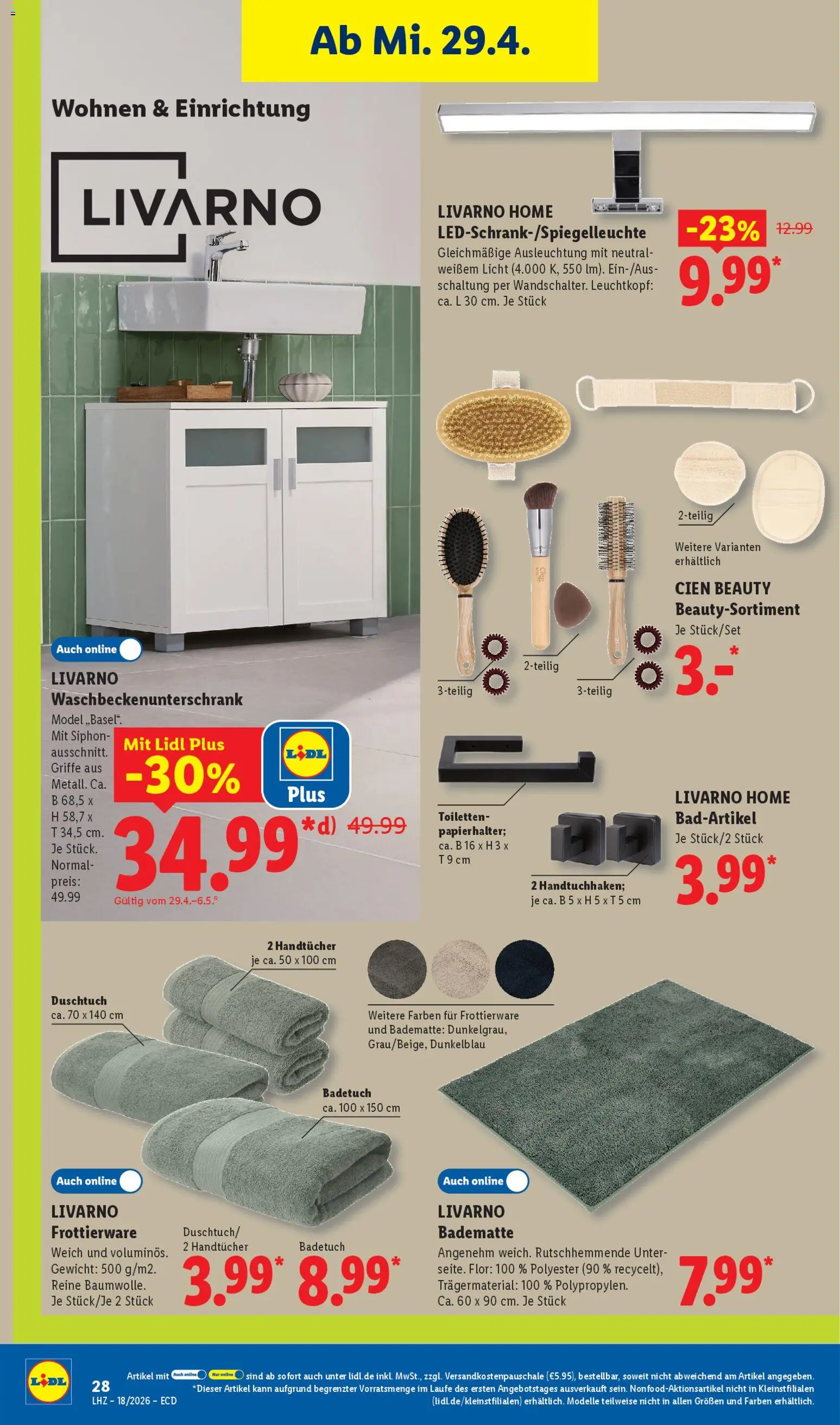 Lidl Německo leták od 27.04.2026 | Strana: 22 | Produkty: Cien