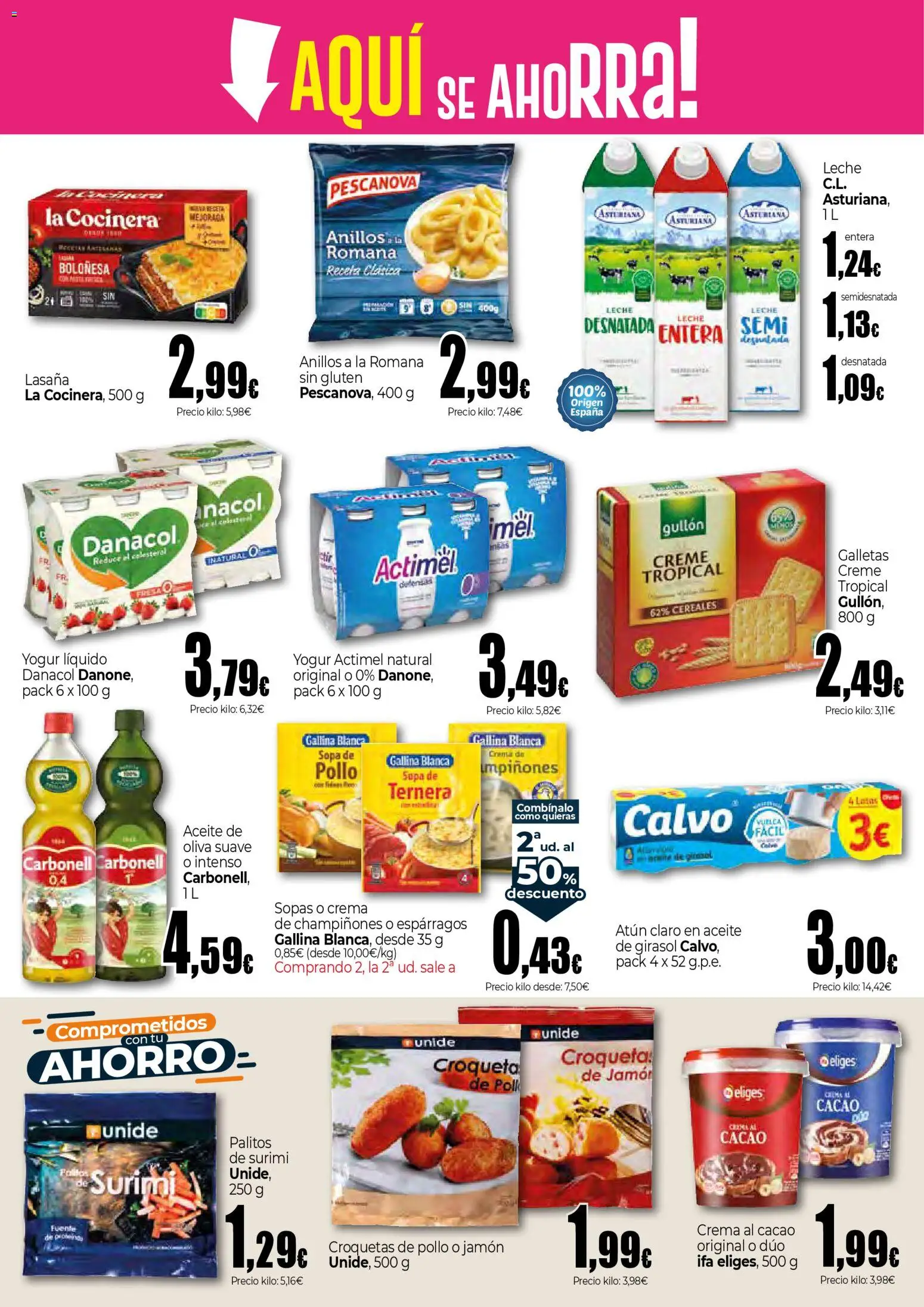 Unide -  Super │ válido desde el 12.02.2026 | Página: 2 | Productos: Aceite, Cereales, Κλειδαριά της πόρτας, Atún claro