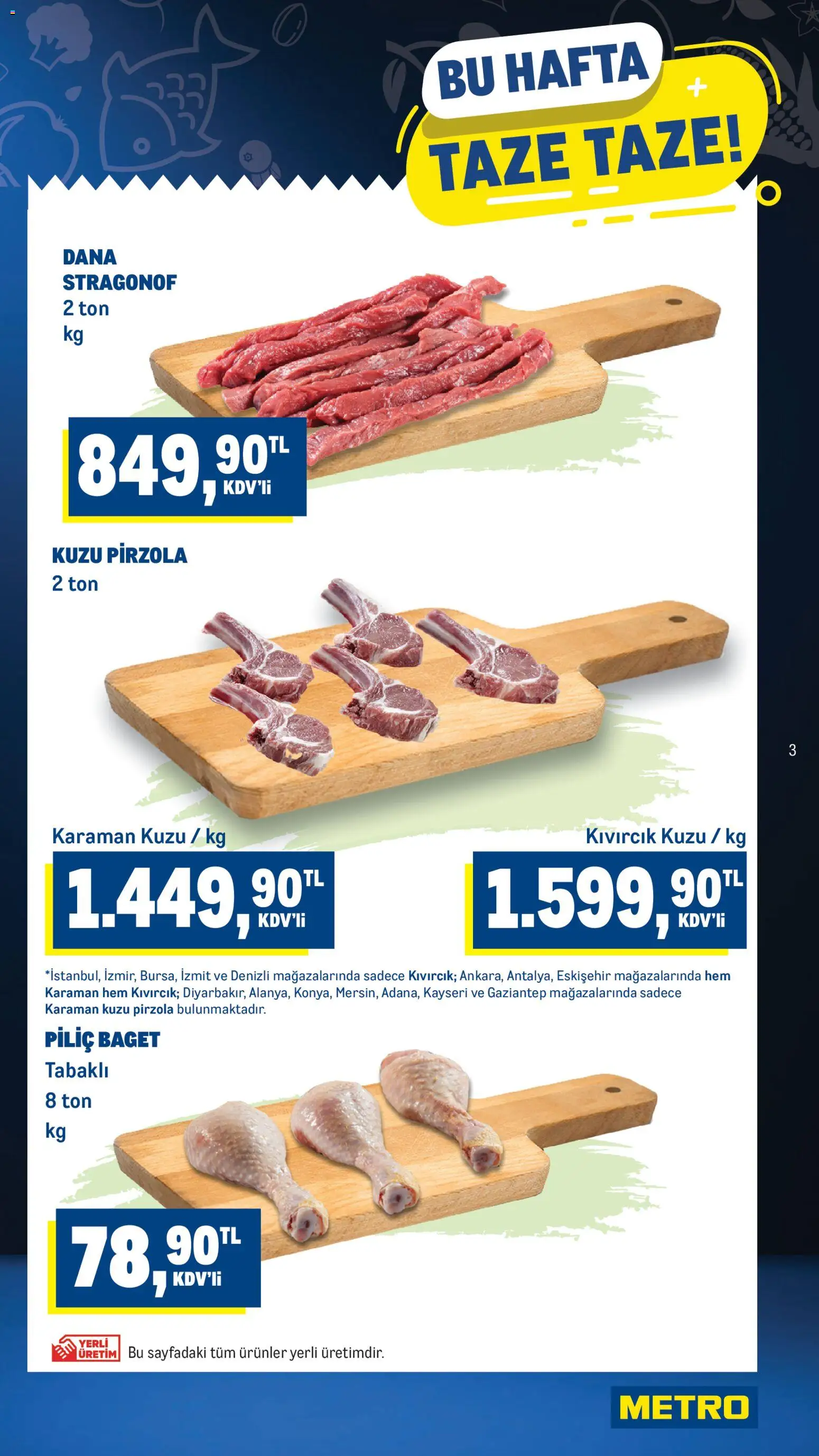 Metro Katalog - 05.10.2025 tarihinden itibaren geçerlidir | Sayfa: 3 | Ürünler: Piliç, Pirzola