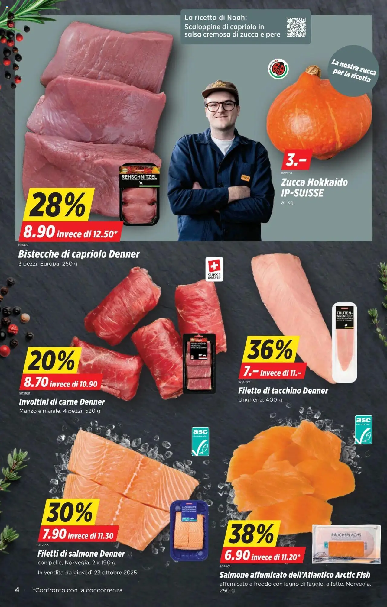 Denner Aktionen IT – gültig ab 21.10.2025 | Seite: 4 | Produkte: Räucherlachs