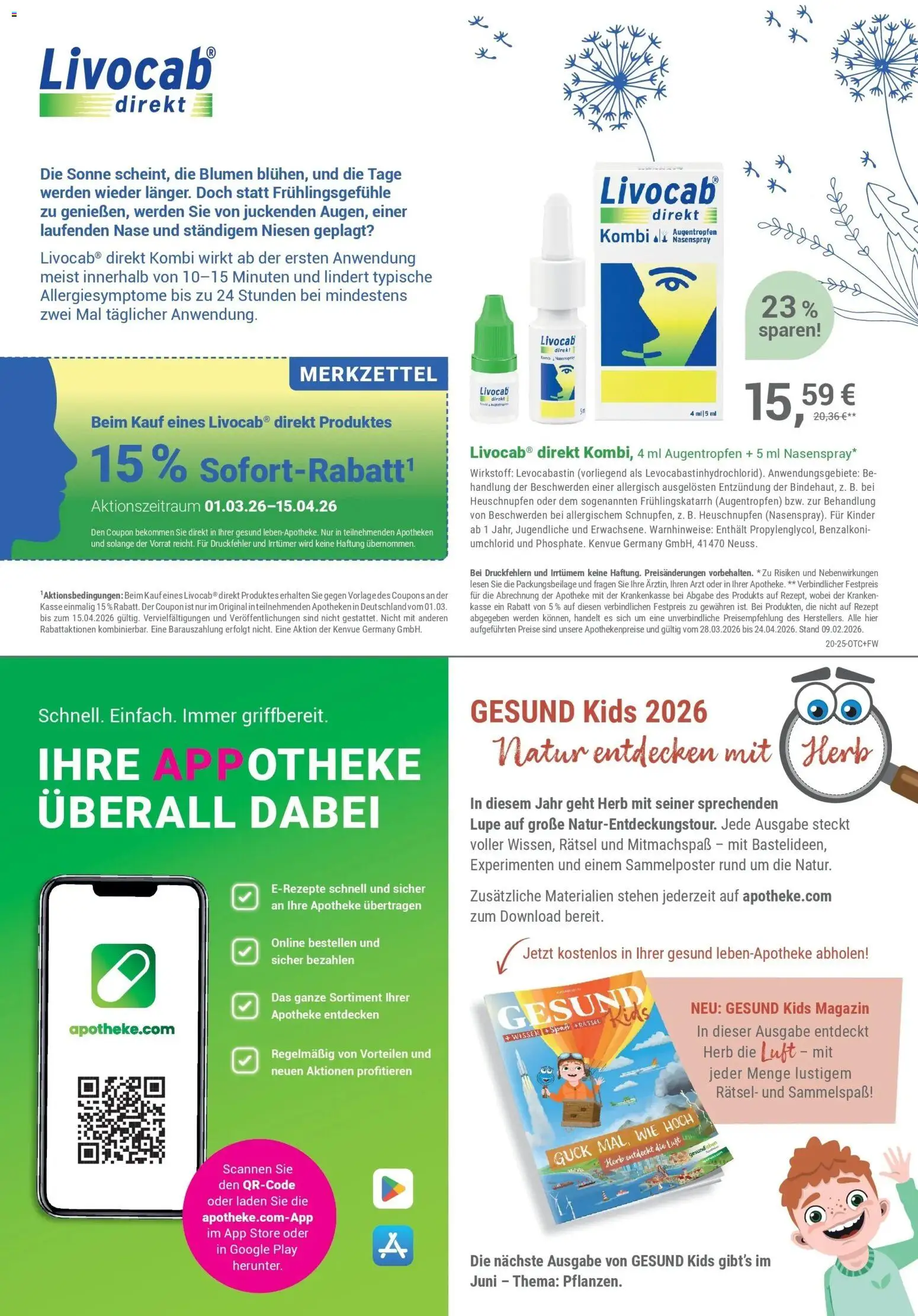 Angebote - Ihre Apotheke vor Ort: Jetzt alle Angebote auch online entdecken! – gültig ab 27.03.2026 | Seite: 6 | Produkte: Blumen