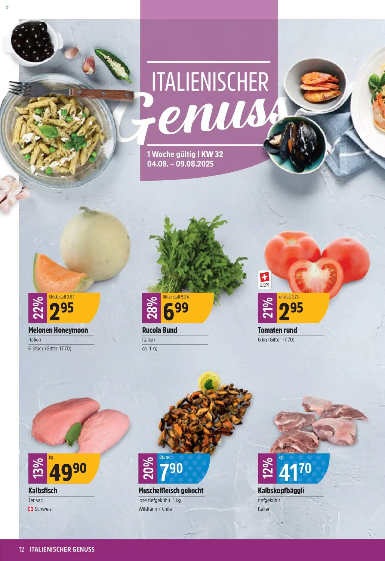 TopCC Aktionen ab 04.08.2025 | Seite: 12 | Produkte: Gitter, Rucola, Tomaten