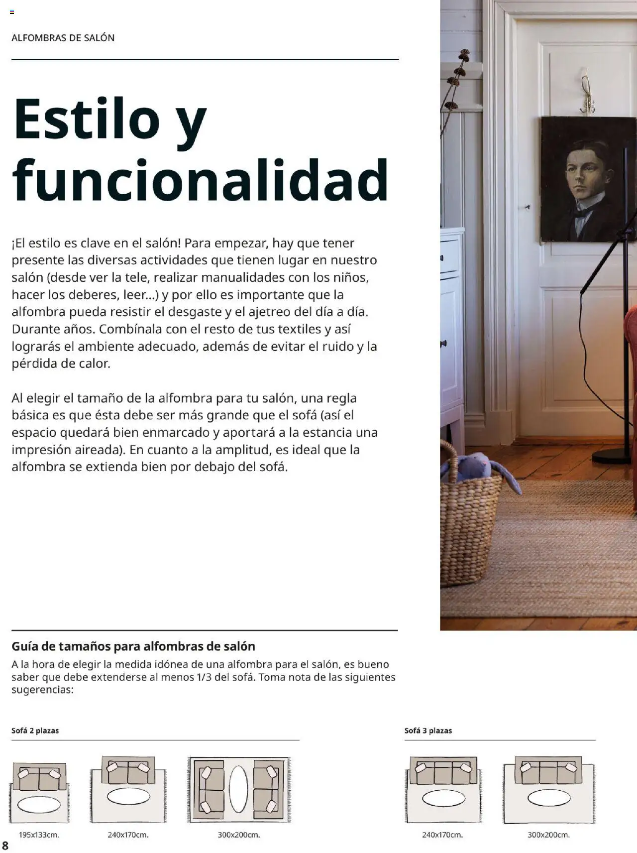 Catálogo IKEA Alfombras │ válido desde el 04.02.2025 | Página: 8 | Productos: Sofá, Alfombra