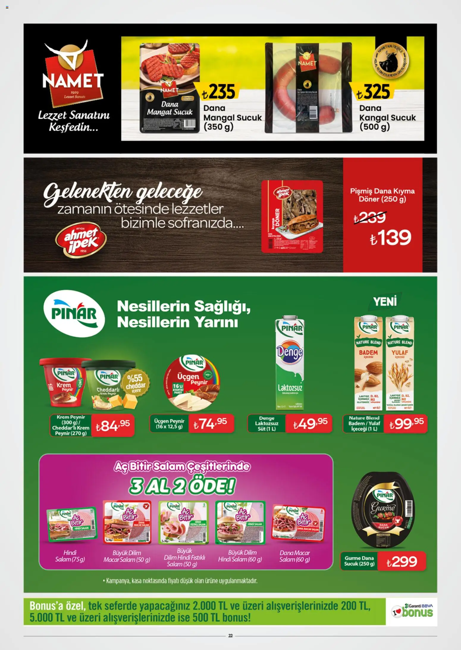 Özdilek Katalog - 22.10.2025 tarihinden itibaren geçerlidir | Sayfa: 22 | Ürünler: Süt, Badem, Kasa, Sucuk