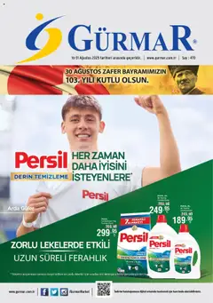 16.08.2025 tarihinden itibaren geçerli olan Gürmar kataloğu önizlemesi