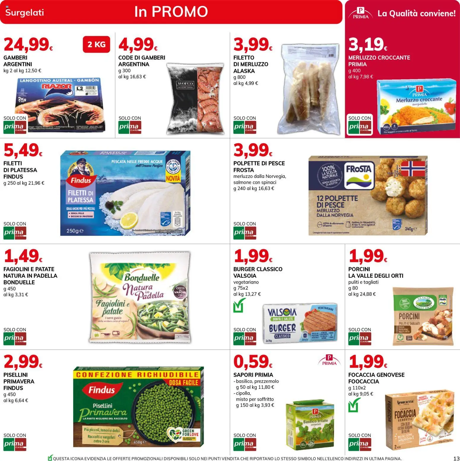 Volantino Basko del 27.01.2026 | Pagina: 13 | Prodotti: Pesce, Merluzzo, Spinaci, Polpette