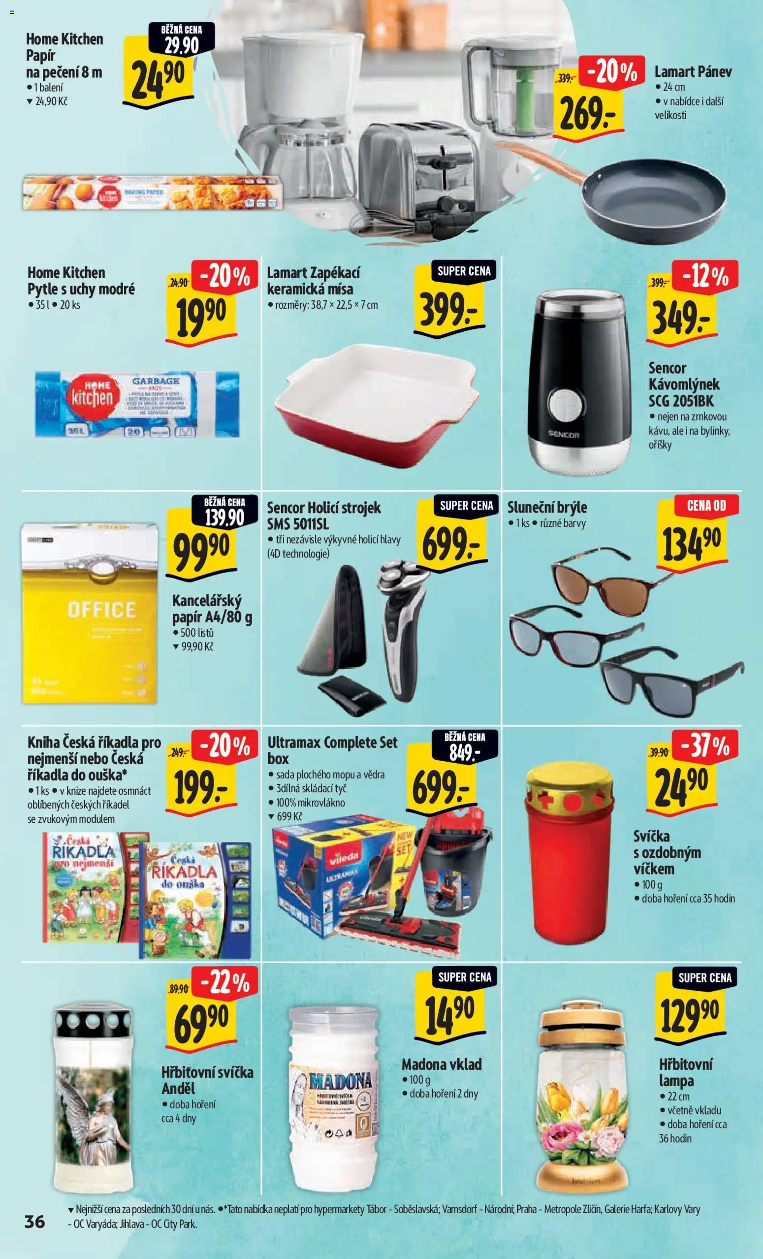 Albert leták - Hypermarket od 01.04.2026 | Strana: 44 | Produkty: Kniha, Kancelářský papír, Barvy, Sluneční brýle