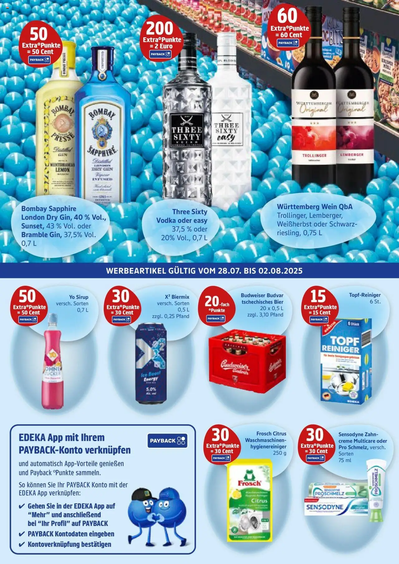 Edeka prospekt Handorf	 - gültig ab dem 27.07.2025 | Seite: 3 | Produkte: Bier, Sirup, Budweiser, Wein