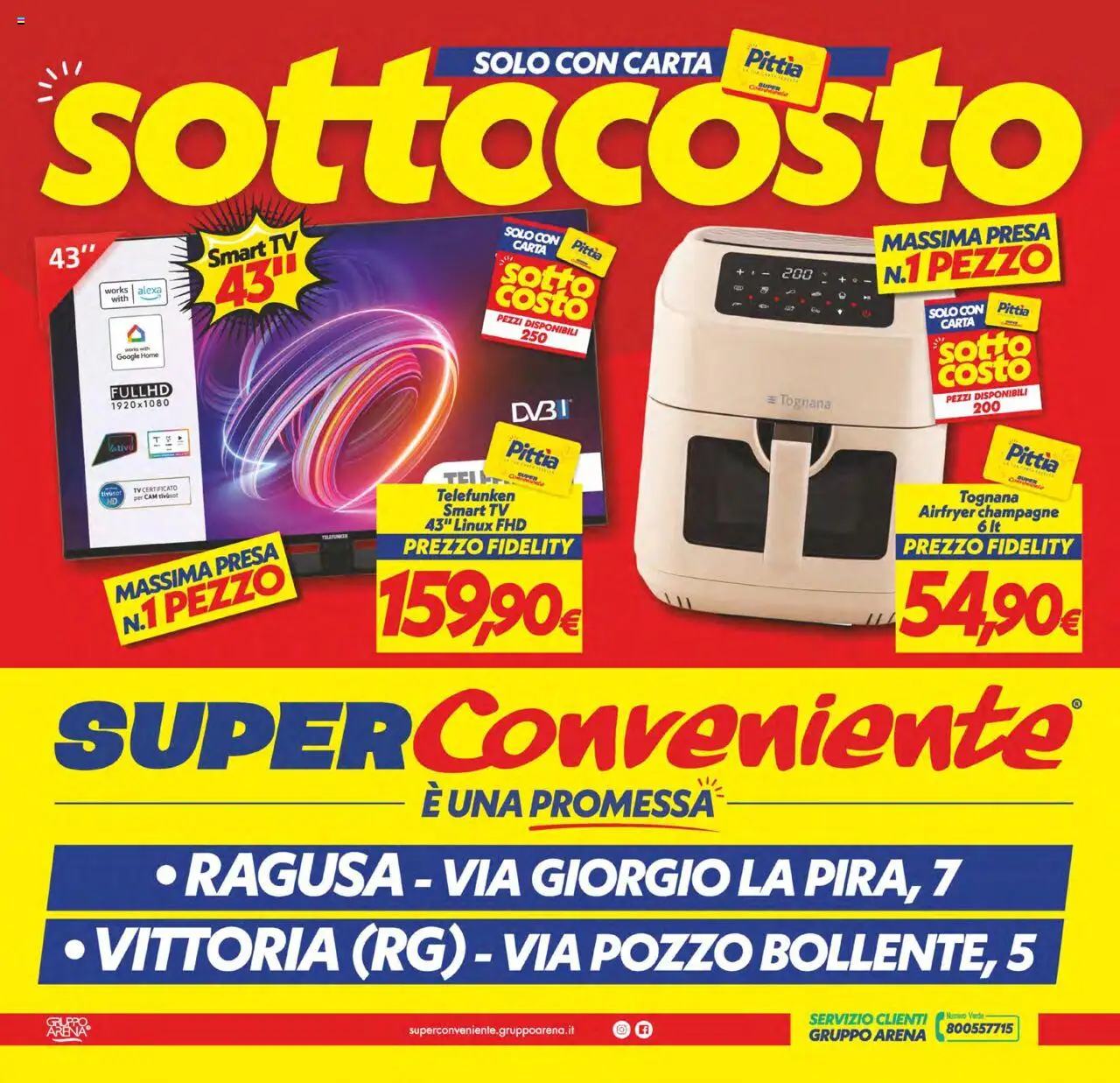 Volantino SuperConveniente del 03.10.2025 | Pagina: 32 | Prodotti: smart TV, Champagne, TV, Presa