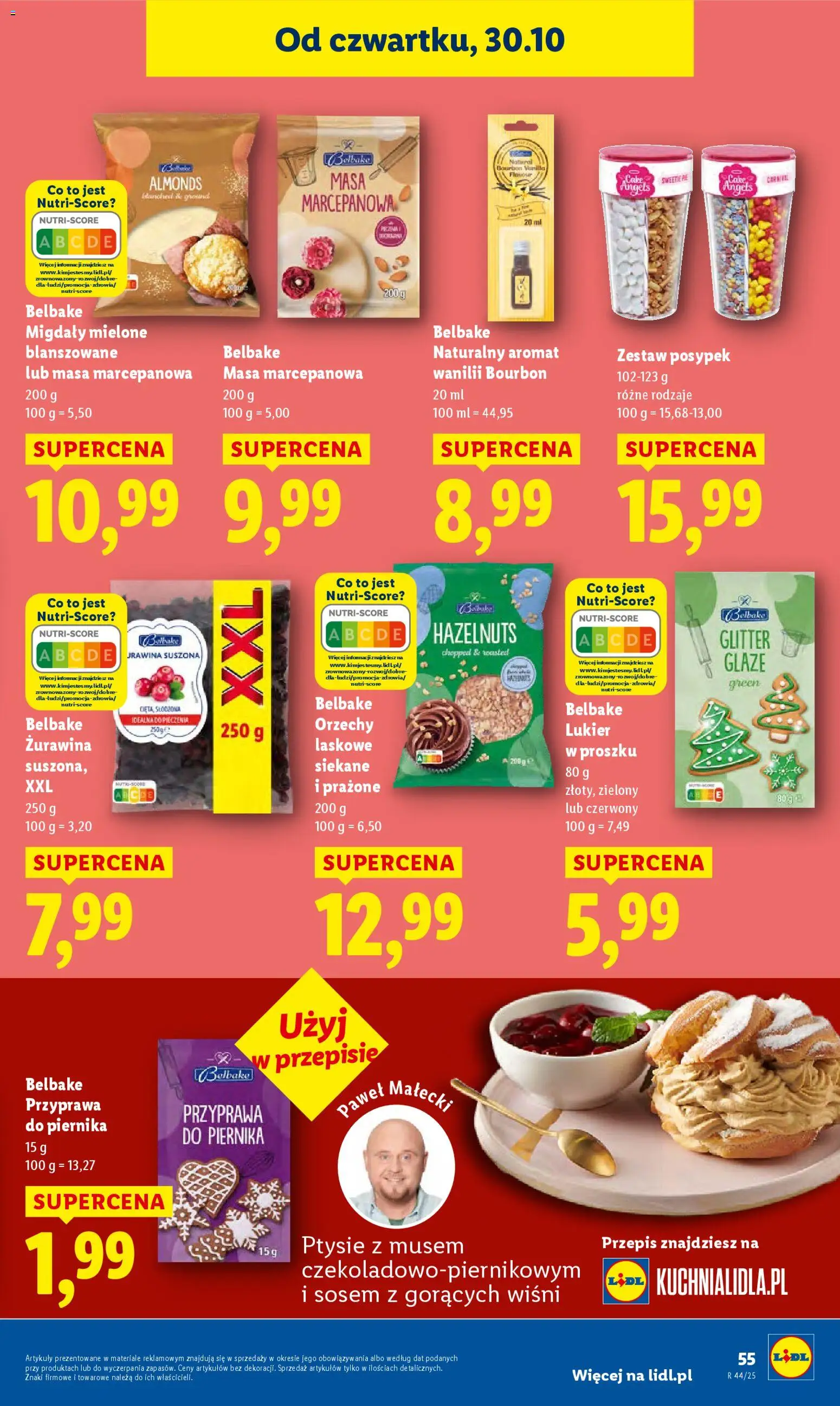 Lidl Gazetka od 30.10.2025 | Strona: 57 | Produkty: Bourbon, Żurawina, Orzechy laskowe, Orzechy