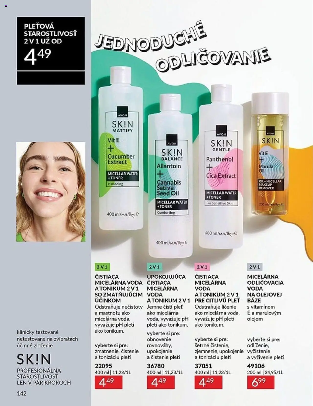 Nové Avon akcie – leták je platný od 01.10.2025 | Strana: 142 | Produkty: Voda, Toner