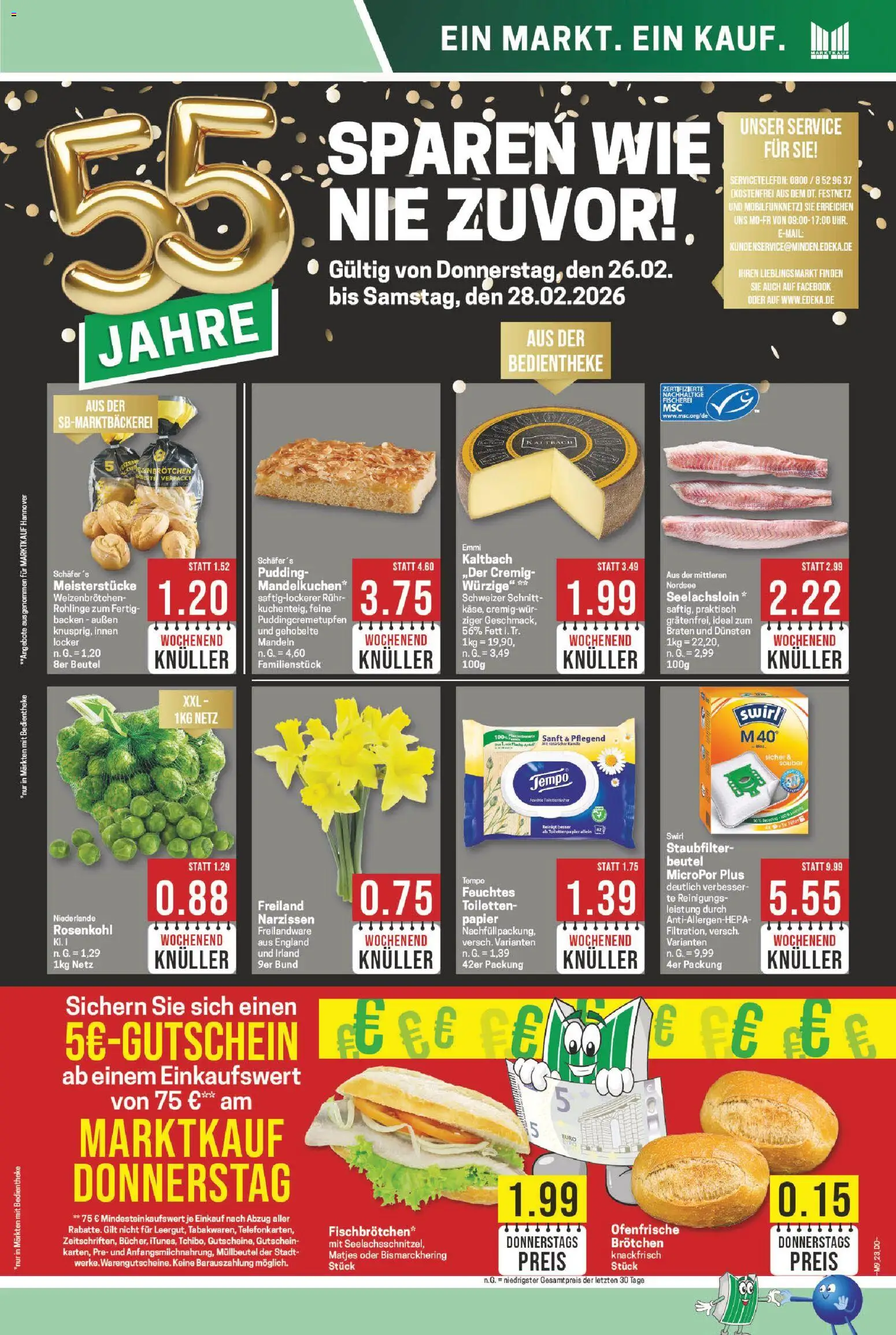 Marktkauf Prospekt 	 – gültig ab 23.02.2026 | Seite: 23 | Produkte: Mandeln, Ofenfrische, Tempo, Toilettenpapier