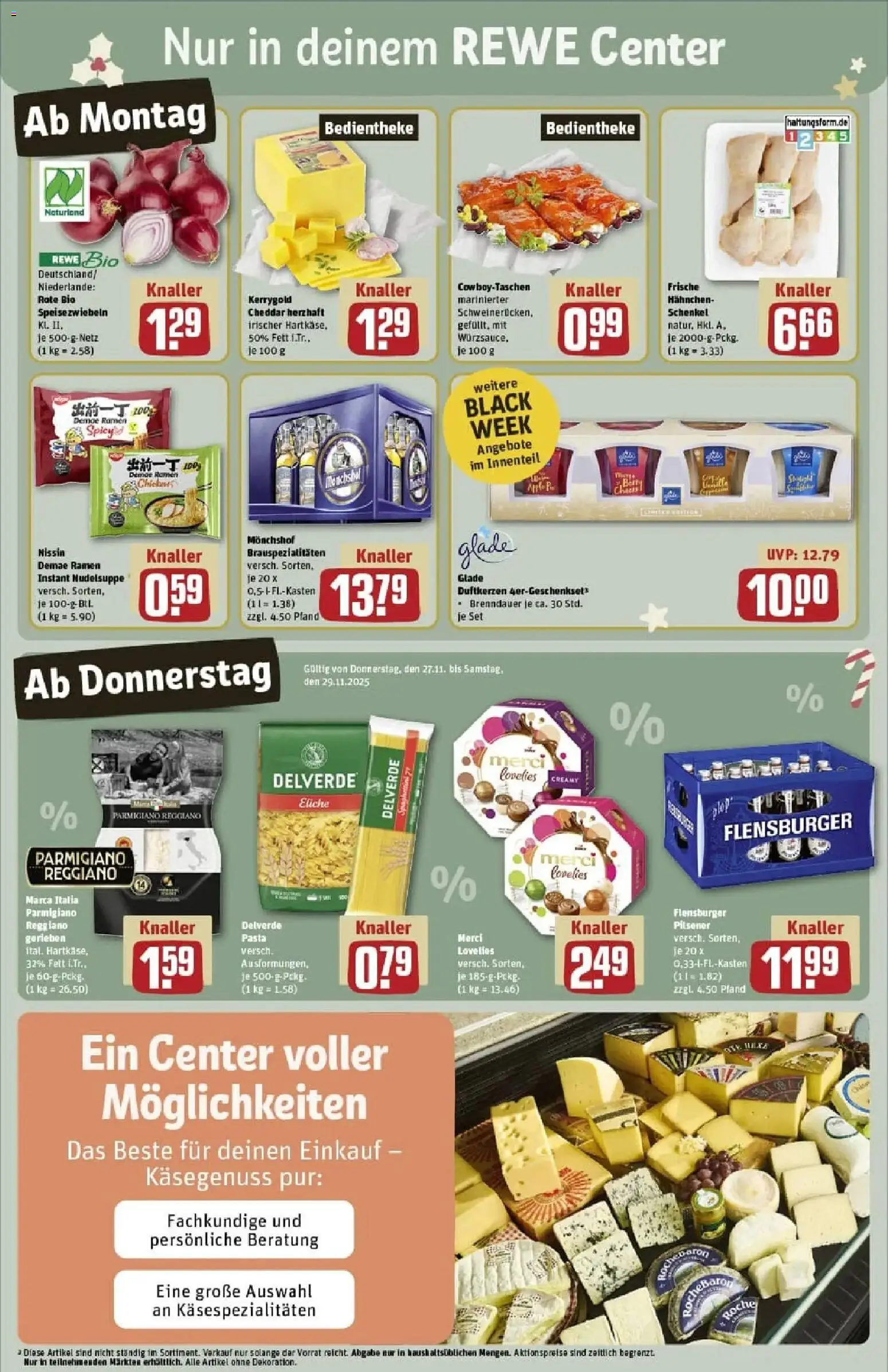 Rewe prospekt Simmerath	 – gültig ab 23.11.2025 | Seite: 5 | Produkte: Monchshof, Merci, Hahnchen, Flensburger