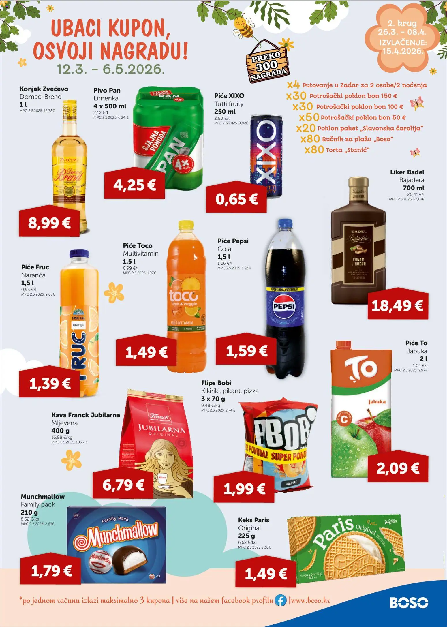 Boso katalog | vrijedi od 26.03.2026 | Stranica: 19 | Proizvodi: Keks, Kikiriki, Ručnik, Pan