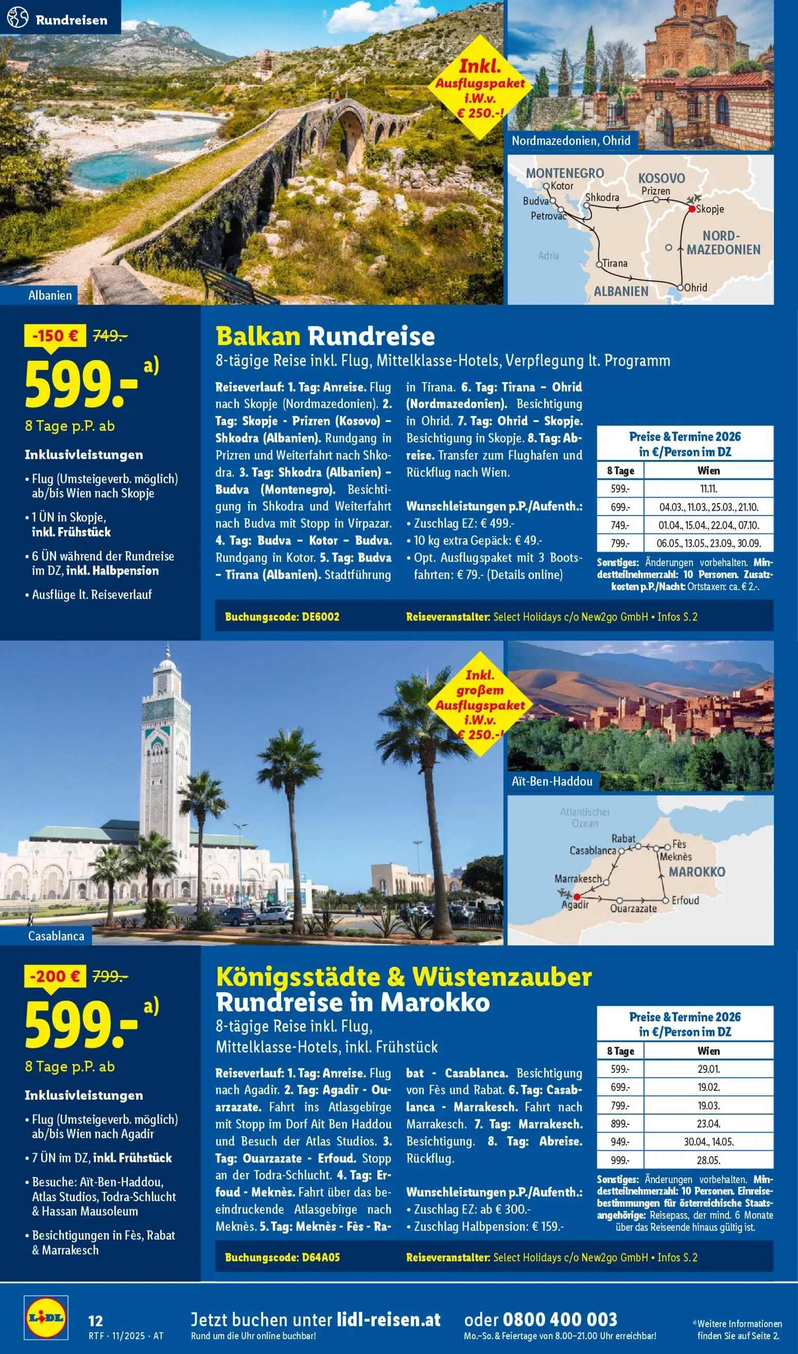 Lidl Reise - Highlights gültig ab 12.11.2025 | Seite: 12 | Produkte: Uhr