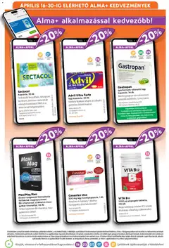 Alma Gyógyszertárak akciós újság - amely érvényes a következő dátumtól: 01.04.2026 | Oldal: 4