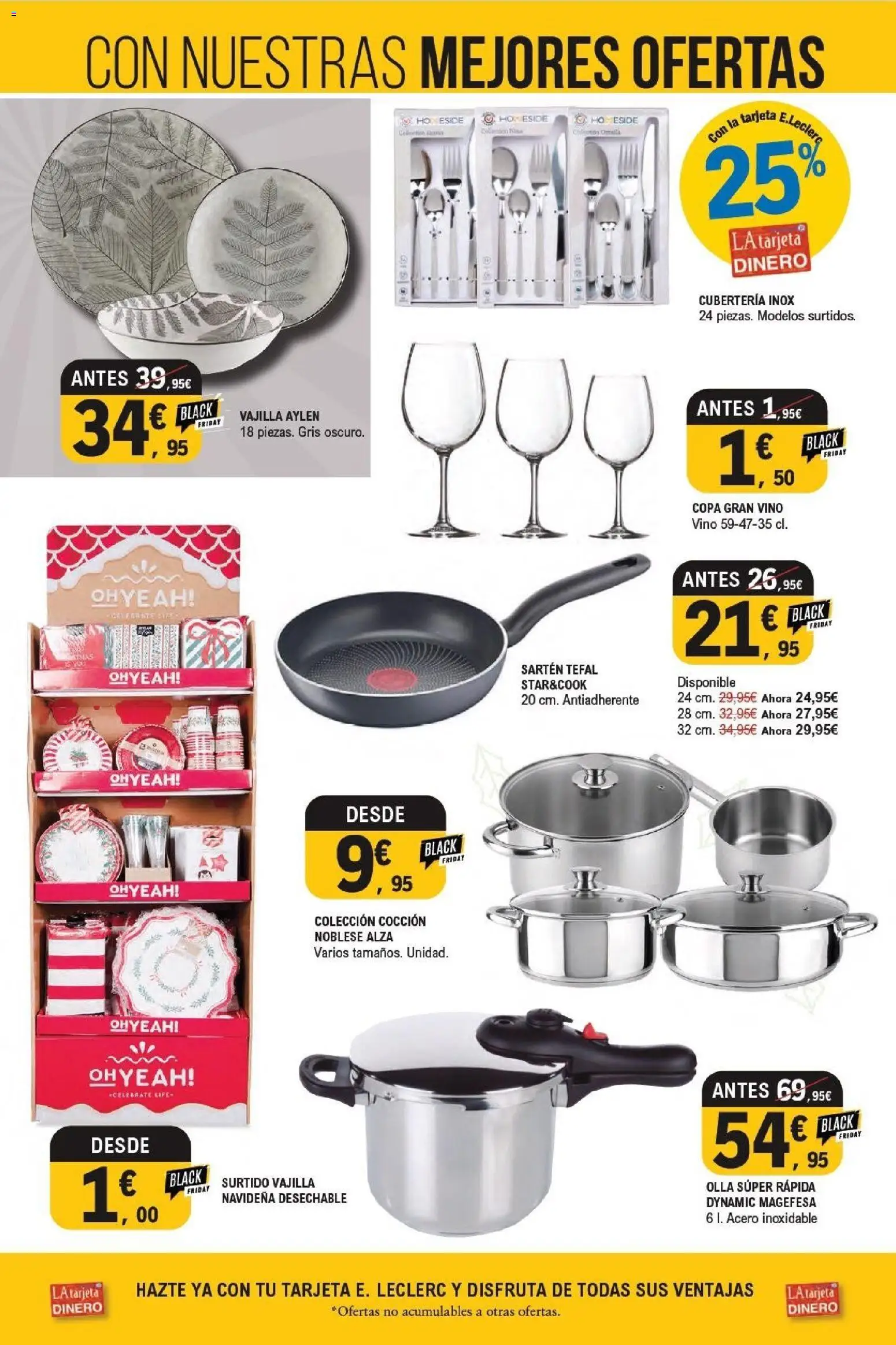 E.Leclerc Black Friday │ válido desde el 19.11.2025 | Página: 33 | Productos: Vino, Βρεφικό κρεβάτι, Cubertería