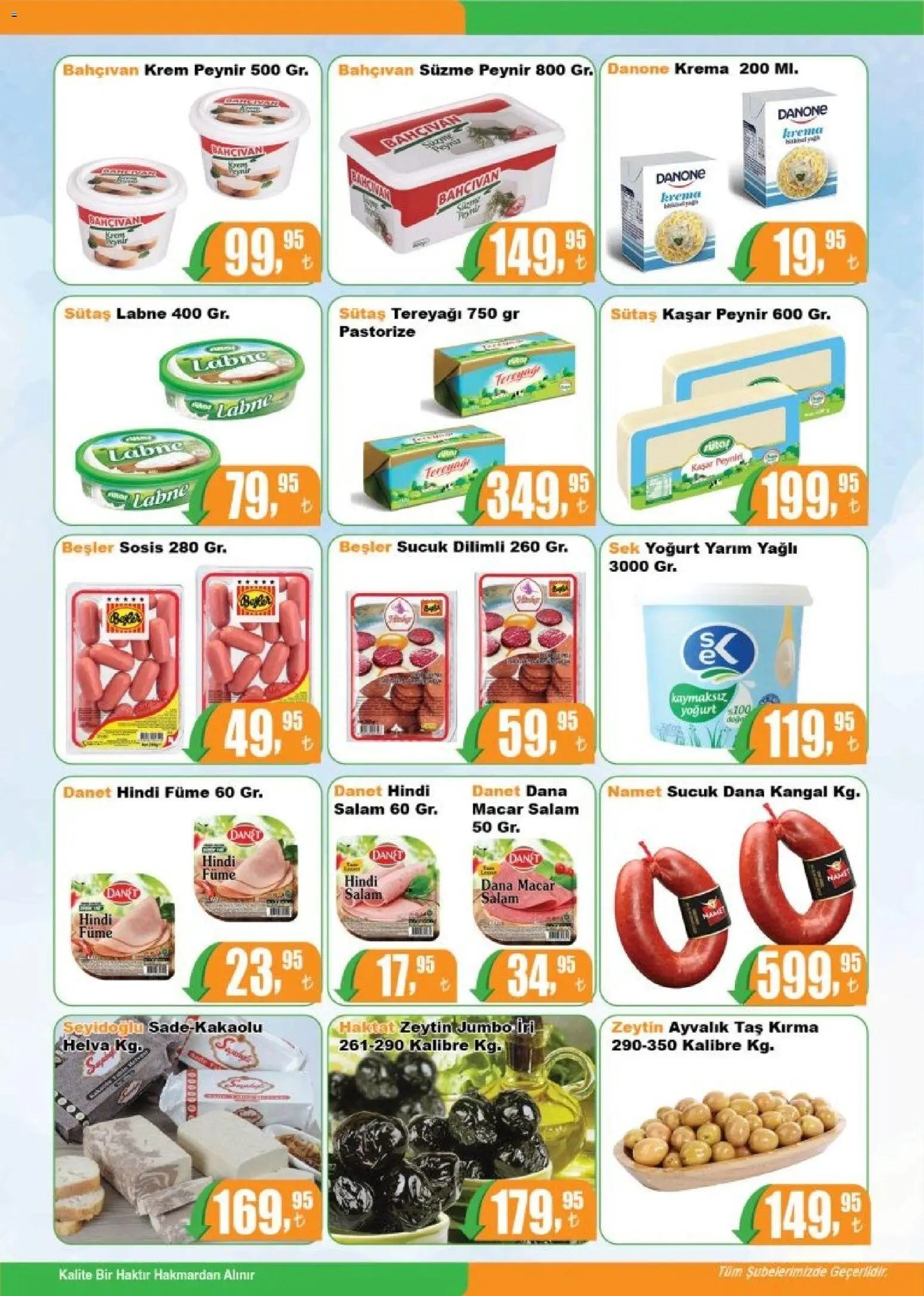 Hakmar Katalog - 14.11.2025 tarihinden itibaren geçerlidir | Sayfa: 2 | Ürünler: Tereyağı, Yoğurt, Süzme peynir, Zeytin