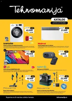 Tehnomanija katalog - pregled Tehnomanija kataloga - važi od 06.10.2025