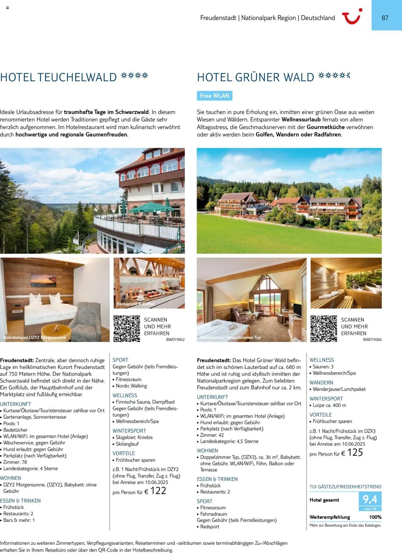 Aida - Urlaub mit eigener Anreise 2025/26 – gültig ab 01.11.2024 | Seite: 87 | Produkte: Babybett, Walking