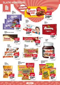 Super DIS katalog - pregled Super DIS kataloga - važi od 21.12.2025 | Strana: 12 | Proizvode: Bombone, Lešnik, Eurocrem, Nutella