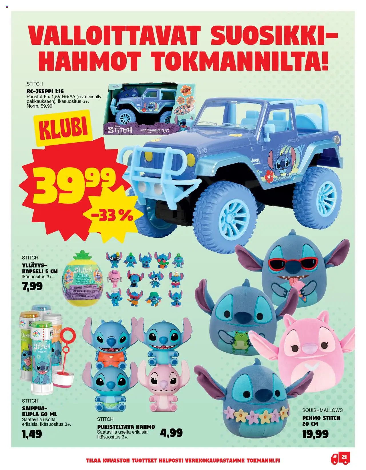Tokmanni - Lelut 2025 – voimassa 28.04.2025 alkaen | Sivu: 21