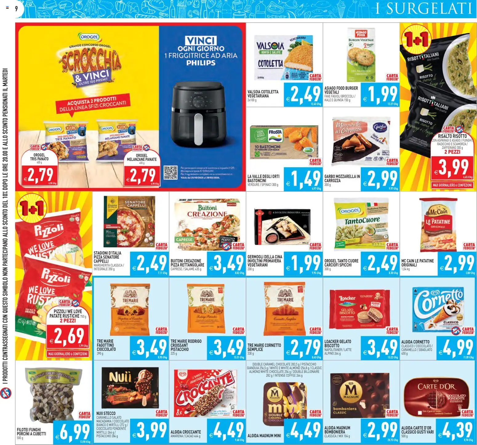Volantino PIM Supermercati del 13.02.2026 | Pagina: 9 | Prodotti: Patate, Croissant, Amarena, Friggitrice