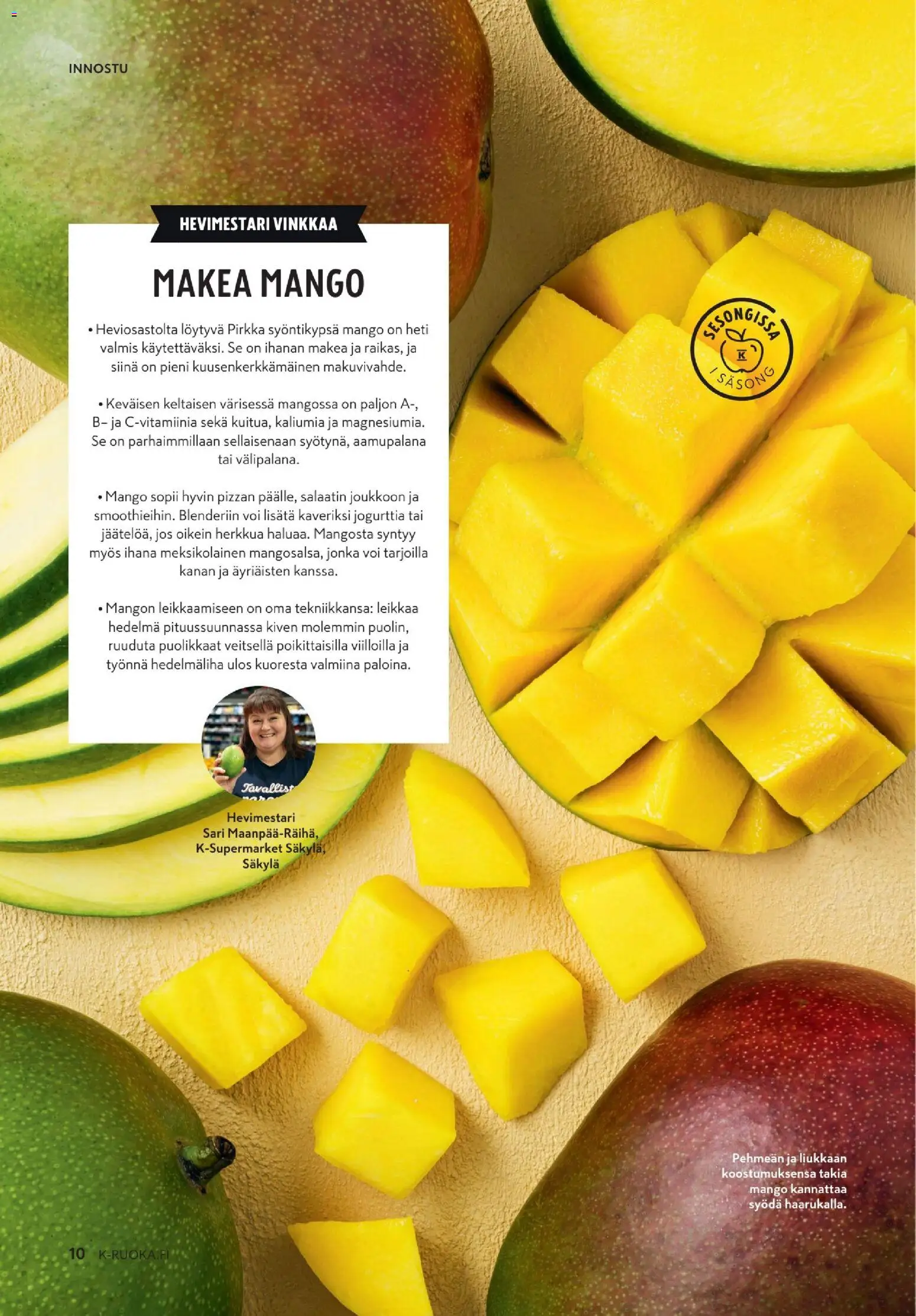 K-Market - K-Ruoka – voimassa 04.02.2026 alkaen | Sivu: 10 | Tuotteet: Mango, Voi