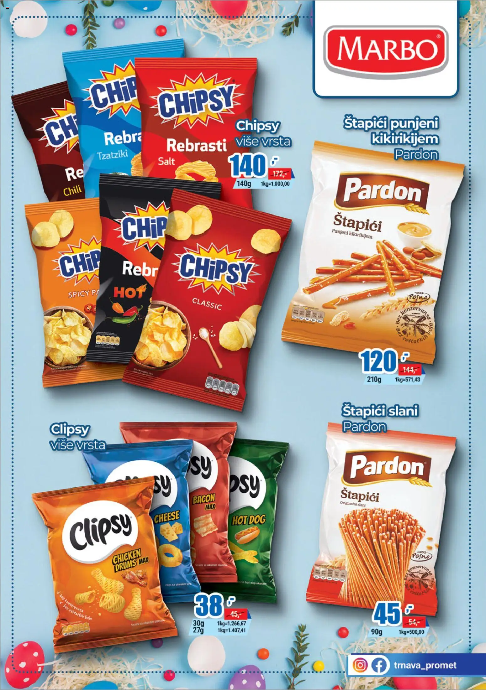 Trnava Promet katalog - važi od 02.04.2026 | Strana: 17 | Proizvode: Hot dog