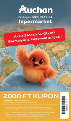 Auchan Hipermarket nemzetközi konyha ajánlataink - amely érvényes a következő dátumtól: 11.09.2025