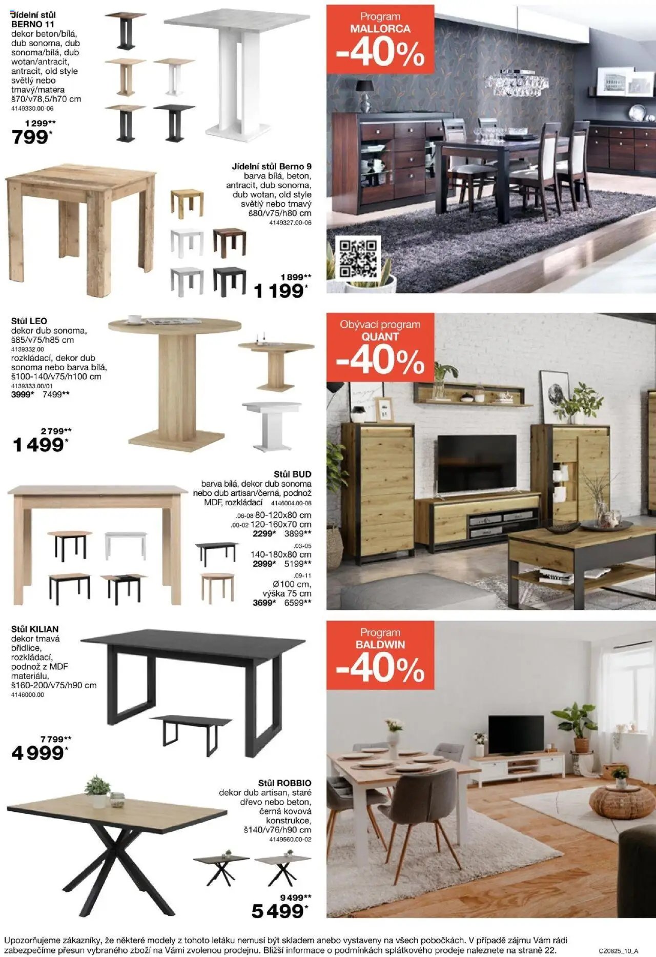 Sconto nábytek leták od 18.06.2025 | Strana: 10 | Produkty: Modely, Stůl