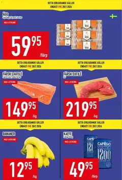 Matdax - erbjudanden - Förhandsvisning av reklamblad från butik Matdax aktuell från 16.02.2026 | Sida: 4 | Produkter: Galler, Kaffe, Oxfilé, Bananer