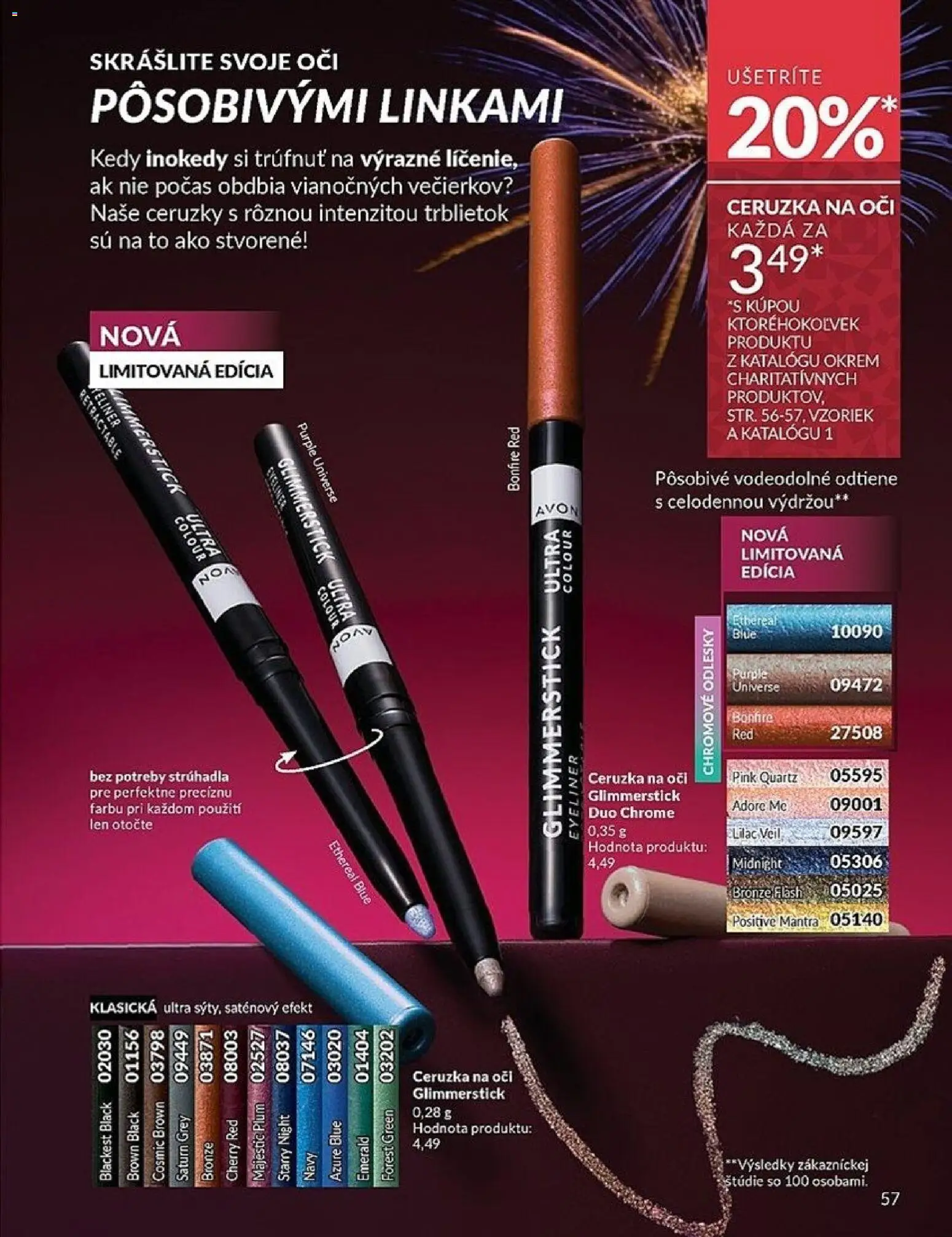 Nové Avon akcie – leták je platný od 01.12.2025 | Strana: 57 | Produkty: Ceruzka na oči, Ceruzka