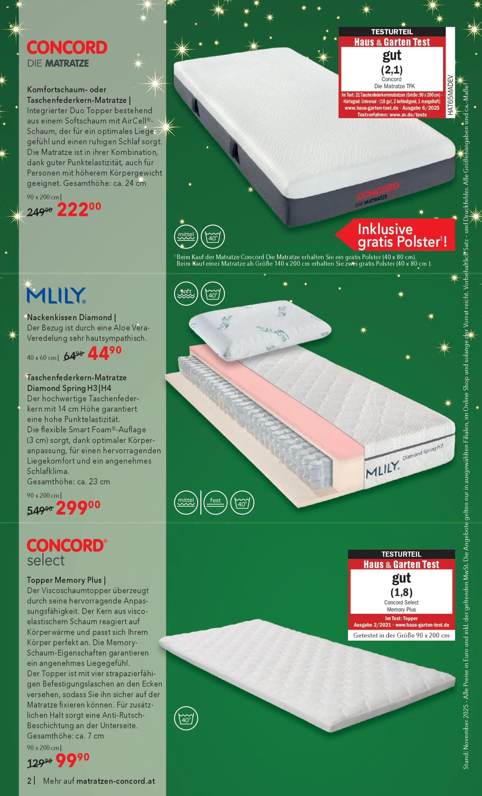 Matratzen Concord Flugblatt gültig ab 03.12.2025 | Seite: 2
