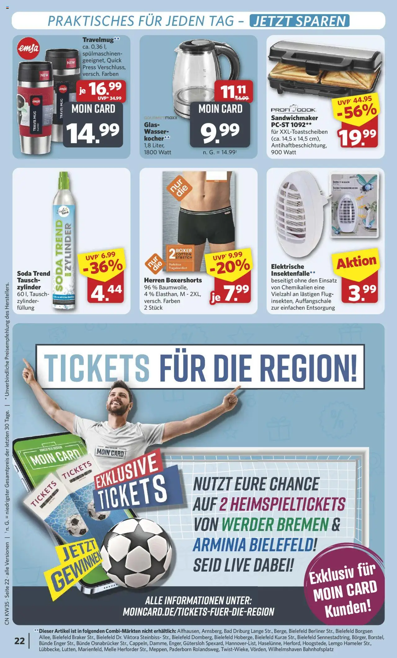 Combi Prospekt 	 - gültig ab dem 25.08.2025 | Seite: 30 | Produkte: Berliner, Sandwichmaker, Wasser, Boxer