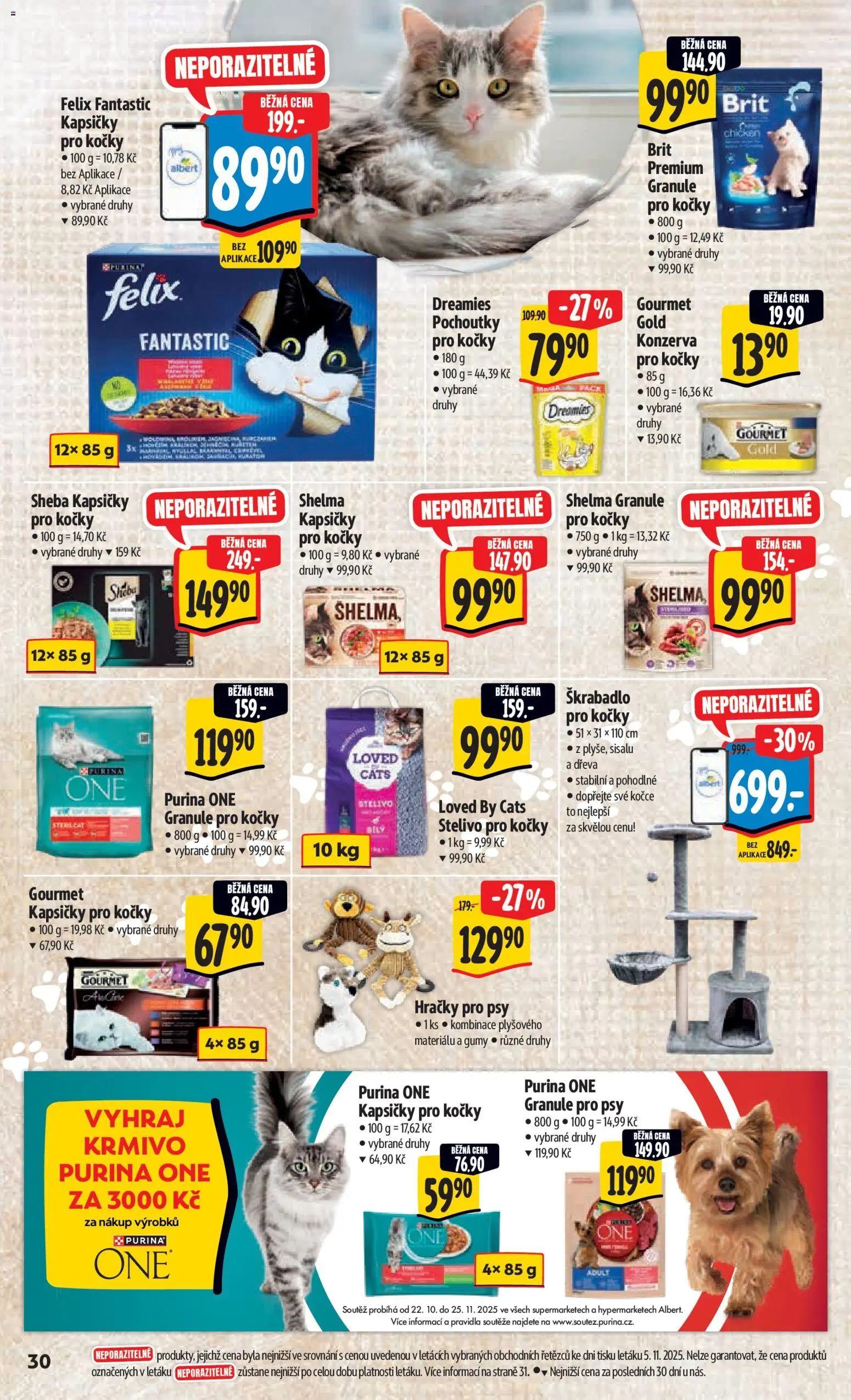 Albert Black Friday od 12.11.2025 | Strana: 39 | Produkty: Felix fantastic, Granule pro psy, Granule pro kočky, Hračky