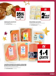 JUMBO folder / publicité - Voorbeeld van een folder van JUMBO, geldig van 17.12.2025 | Pagina: 13 | Producten: Zalm, Sós kalács, Kip