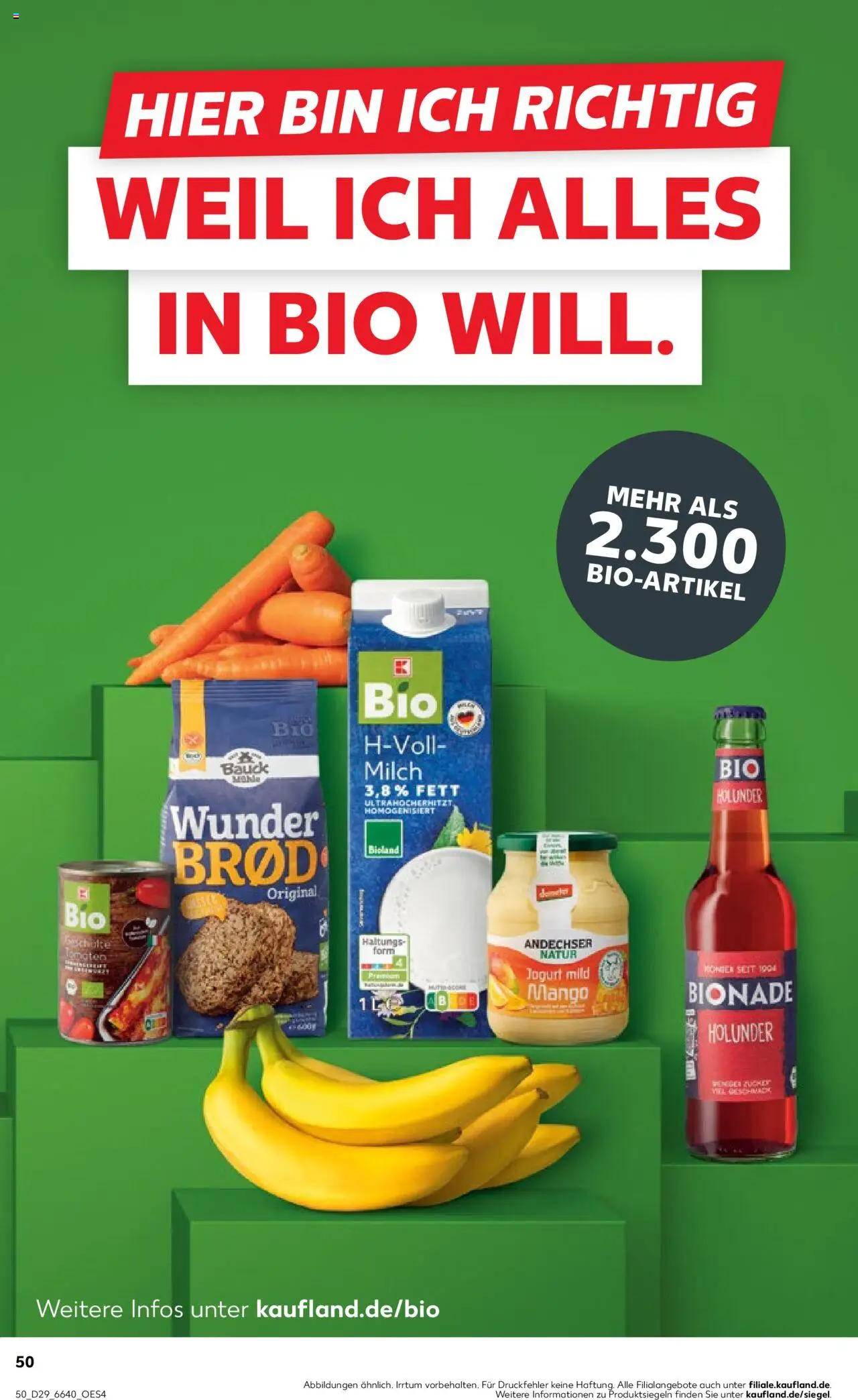 Kaufland prospekt Stuttgart	 - gültig ab dem 17.07.2025 | Seite: 50 | Produkte: Mühle, Milch, Tomaten, Mango