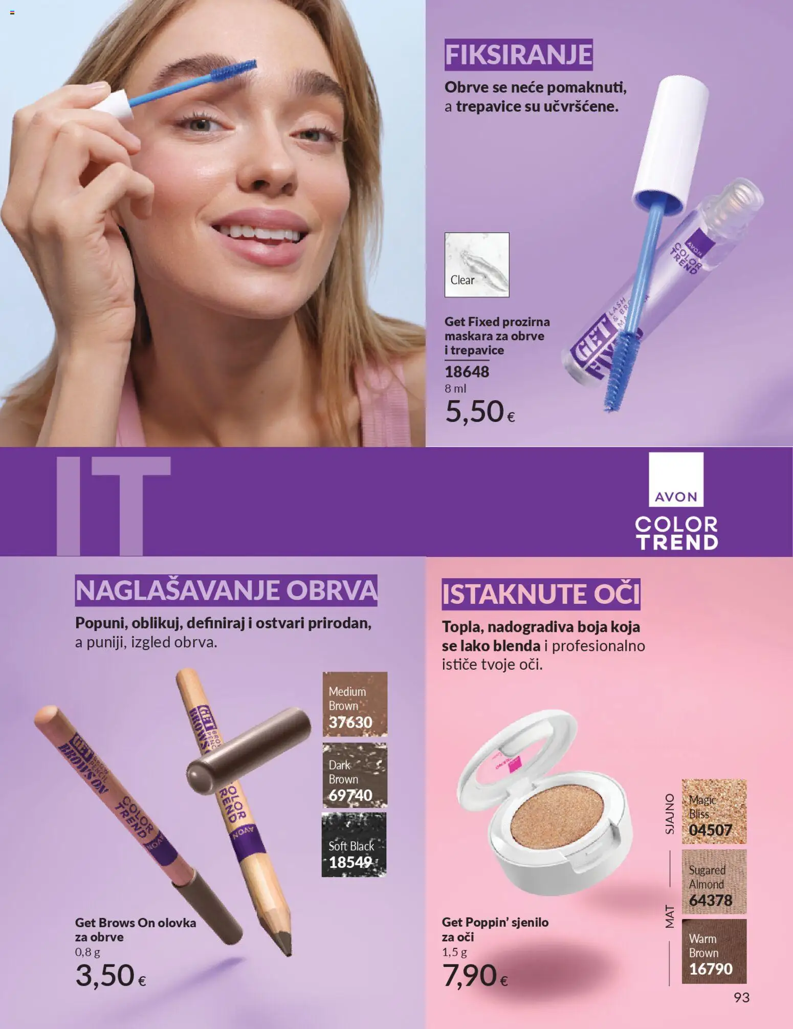 Avon katalog | vrijedi od 01.12.2025 | Stranica: 97 | Proizvodi: Sjenilo za obrve, Maskara, Maskara za obrve