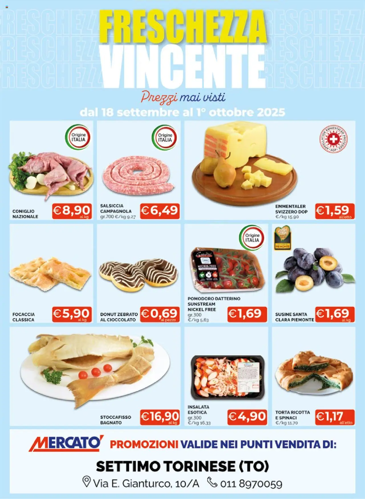 Volantino Mercatò del 18.09.2025 | Pagina: 2 | Prodotti: Cioccolato, Pomodoro, Torta, Susine