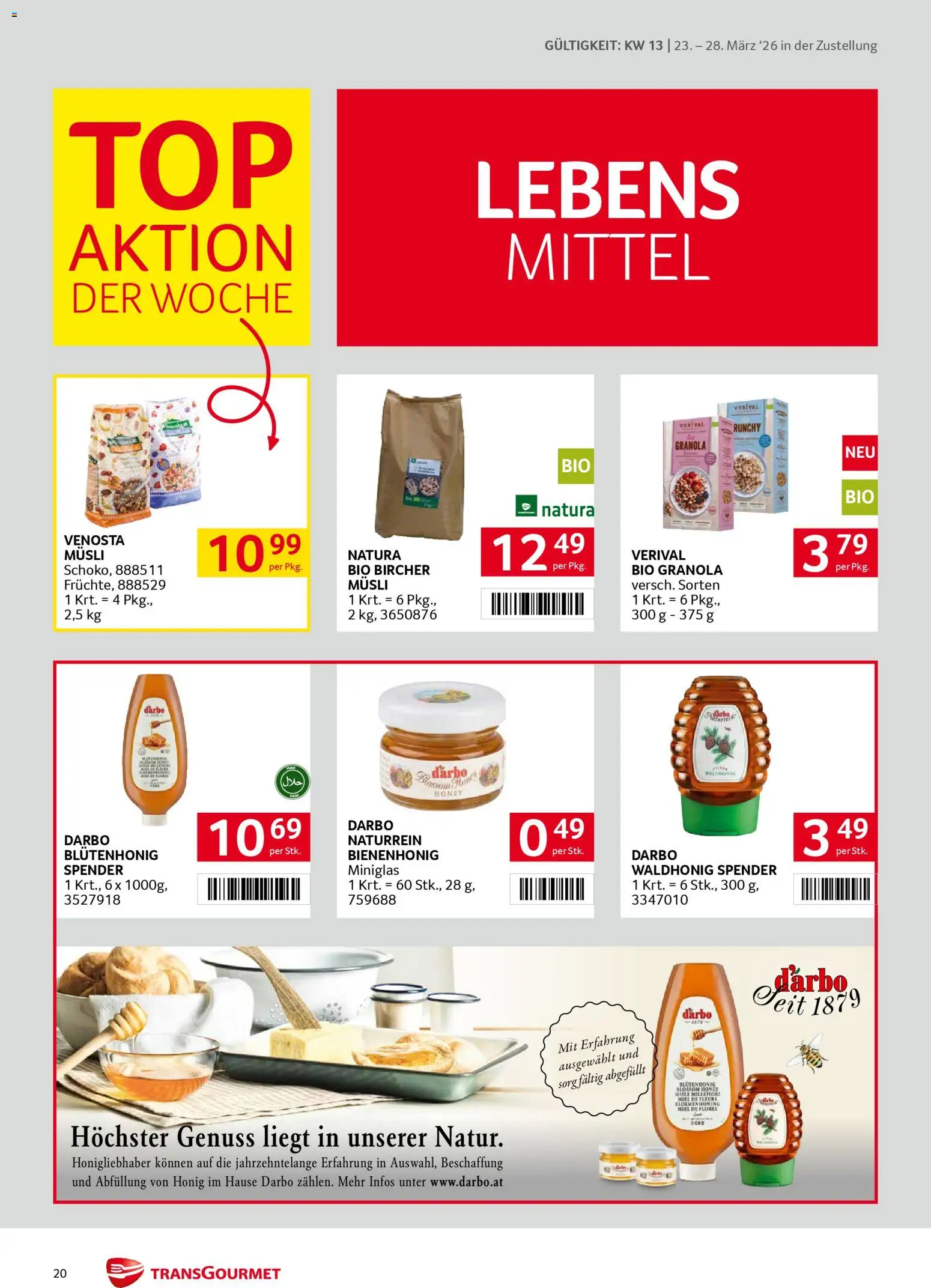 Transgourmet Zustellaktion gültig ab 23.03.2026 | Seite: 20