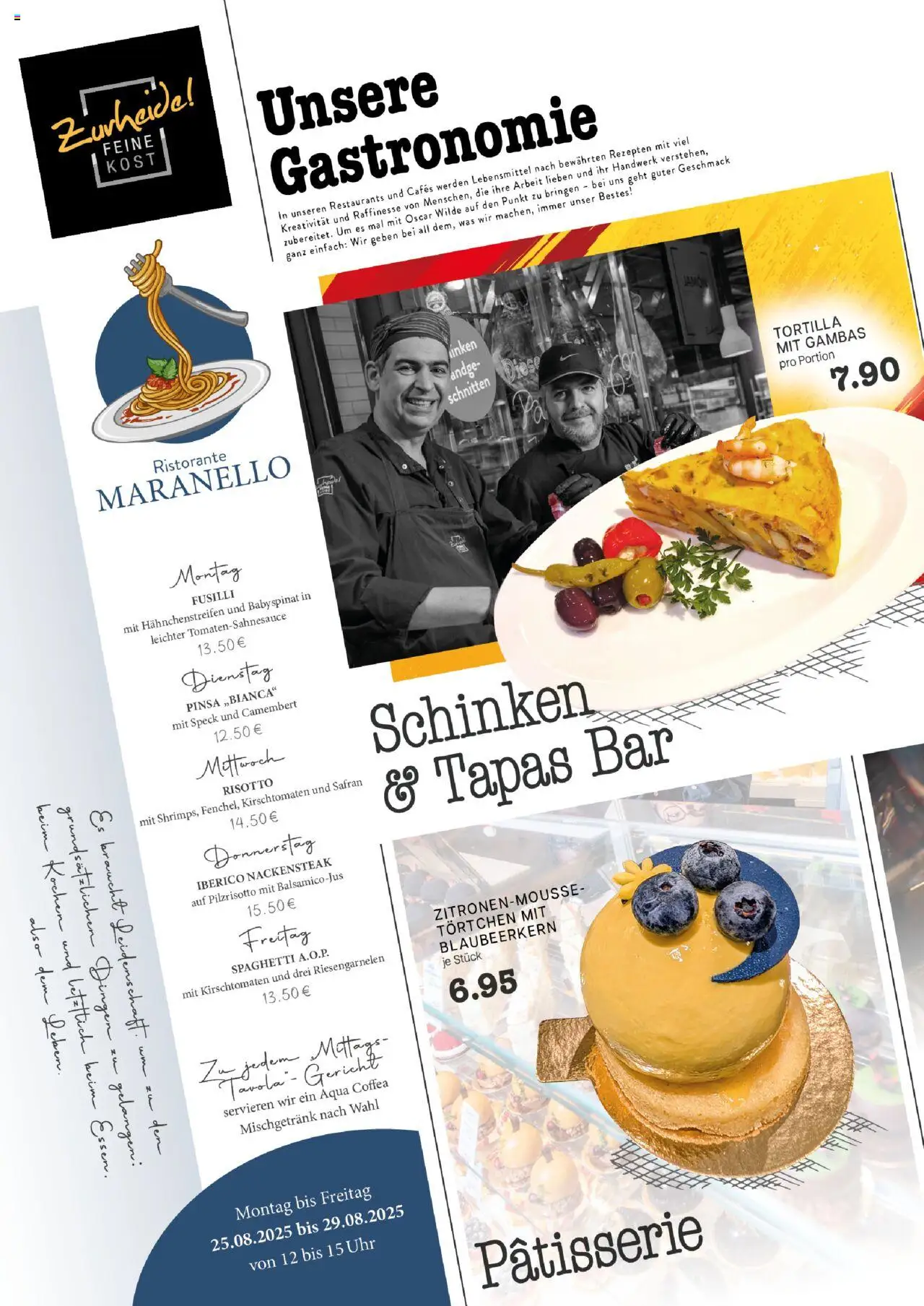 Edeka Zurheide Prospekt 	 - gültig ab dem 25.08.2025 | Seite: 8 | Produkte: Ristorante, Schinken, Uhr