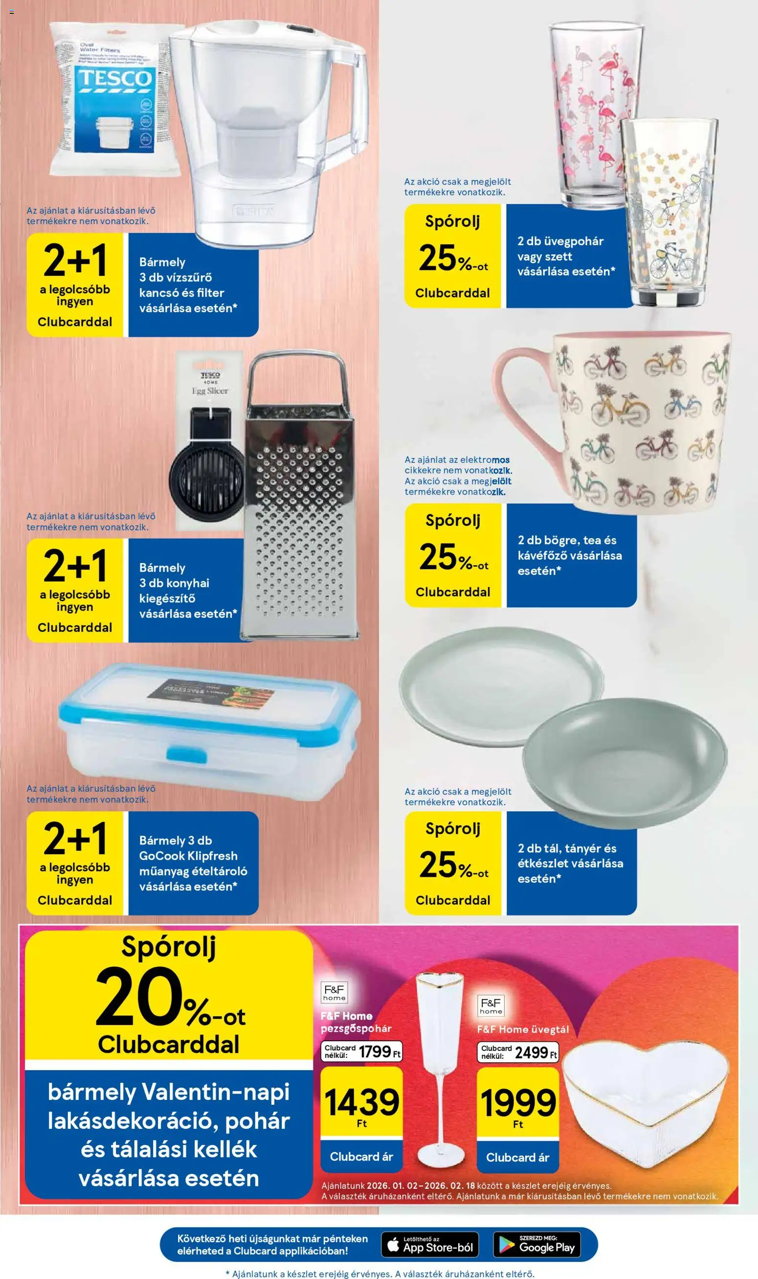 Tesco akciós ujság - amely érvényes a következő dátumtól: 29.01.2026 | Oldal: 29 | Termékek: Kávéfőző, Étkészlet, Tányér, Pohár