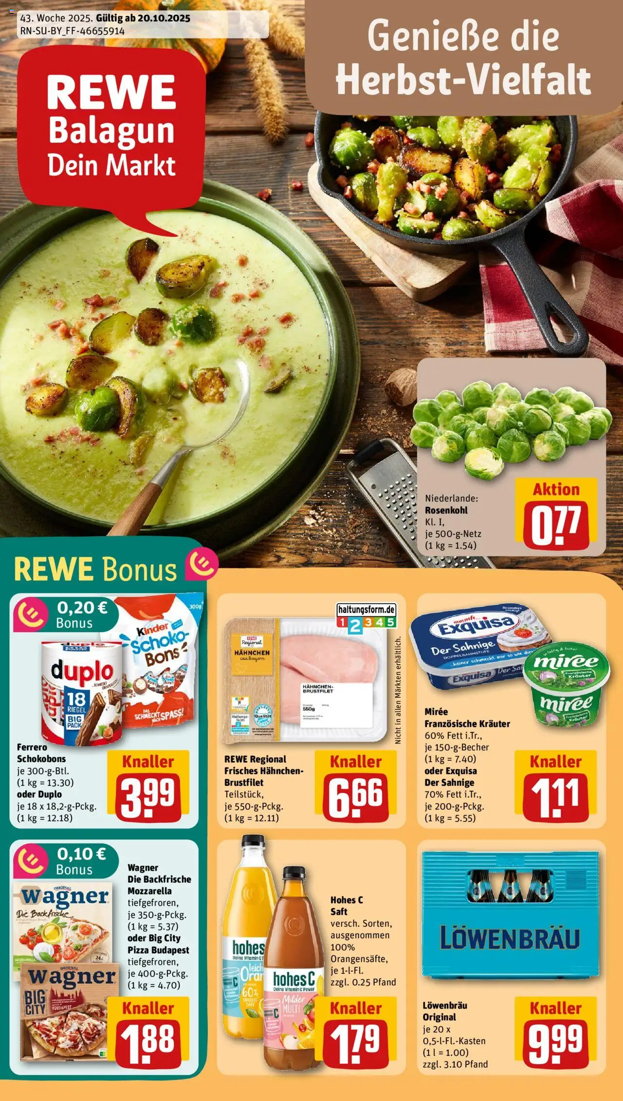 {H1} | Pagina: 1 | Producten: Pizza, Kinder, Mozzarella